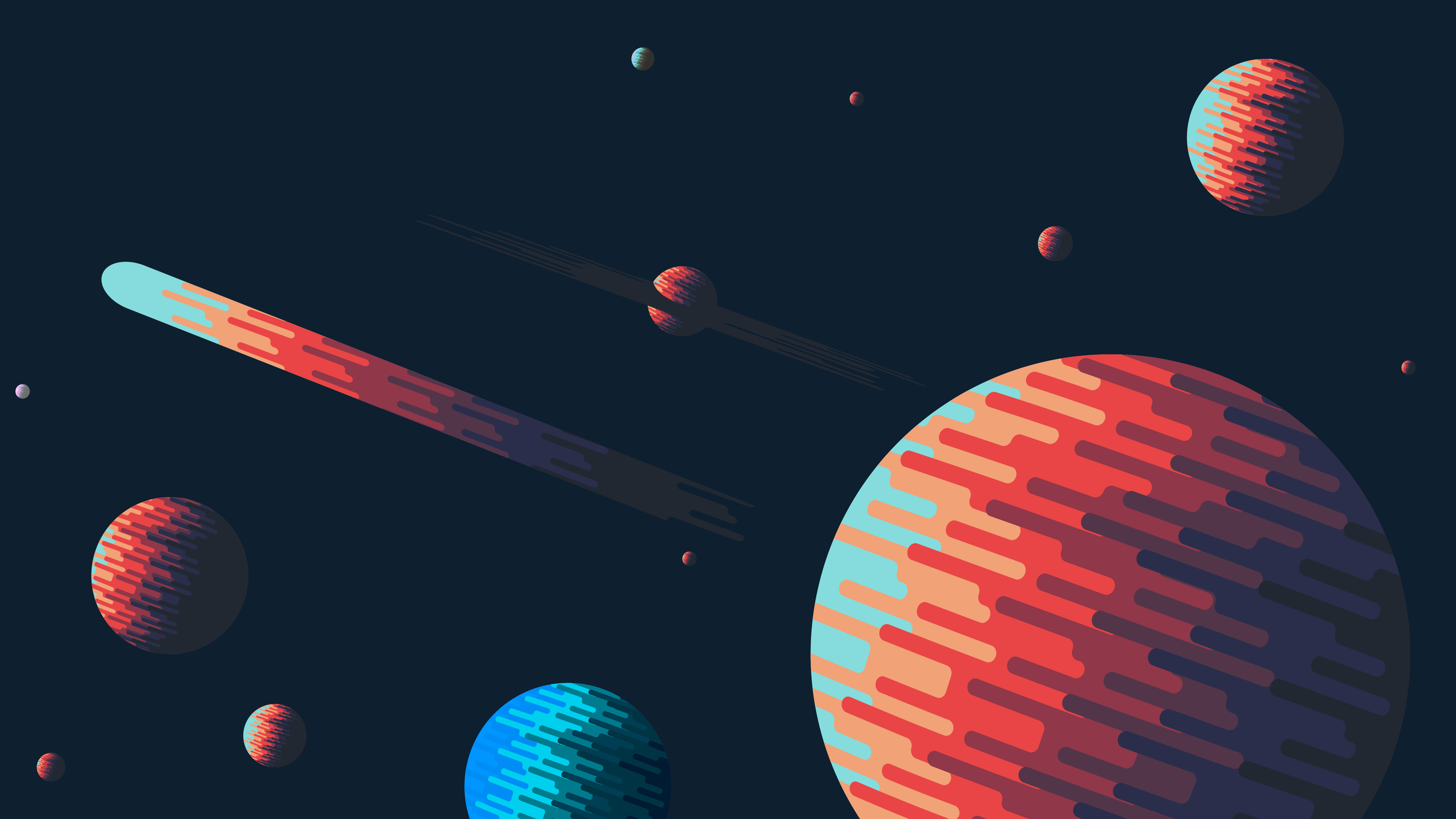 [5120x2880] Wallpaper made by the Kurzgesagt YouTube channel. S wallpaper