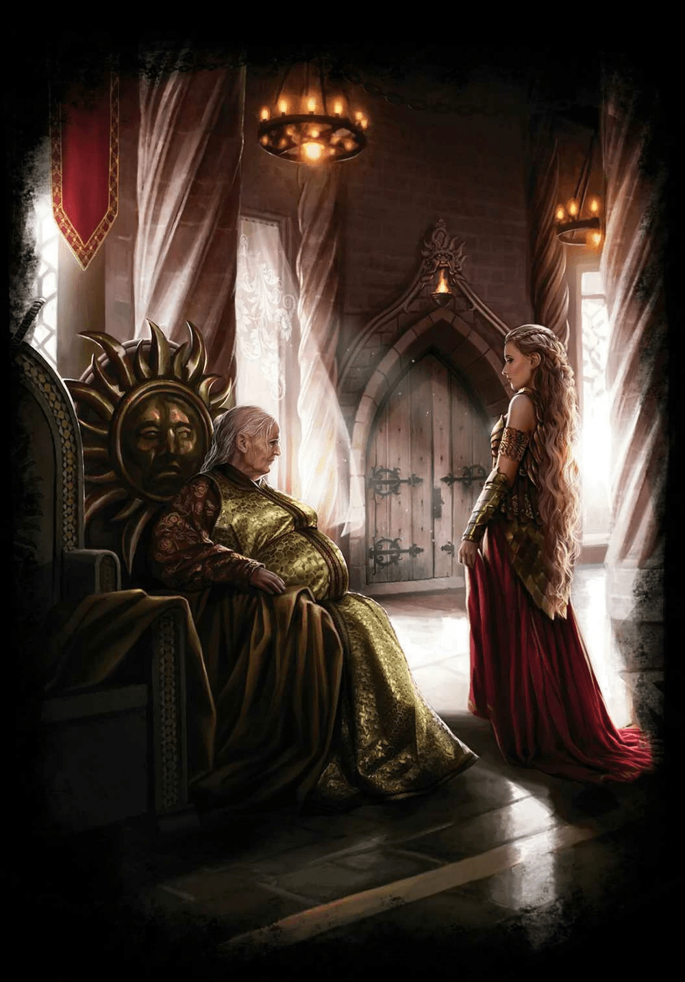 Meria Martell & Rhaenys Targaryen (The First Dornish War) by Magali