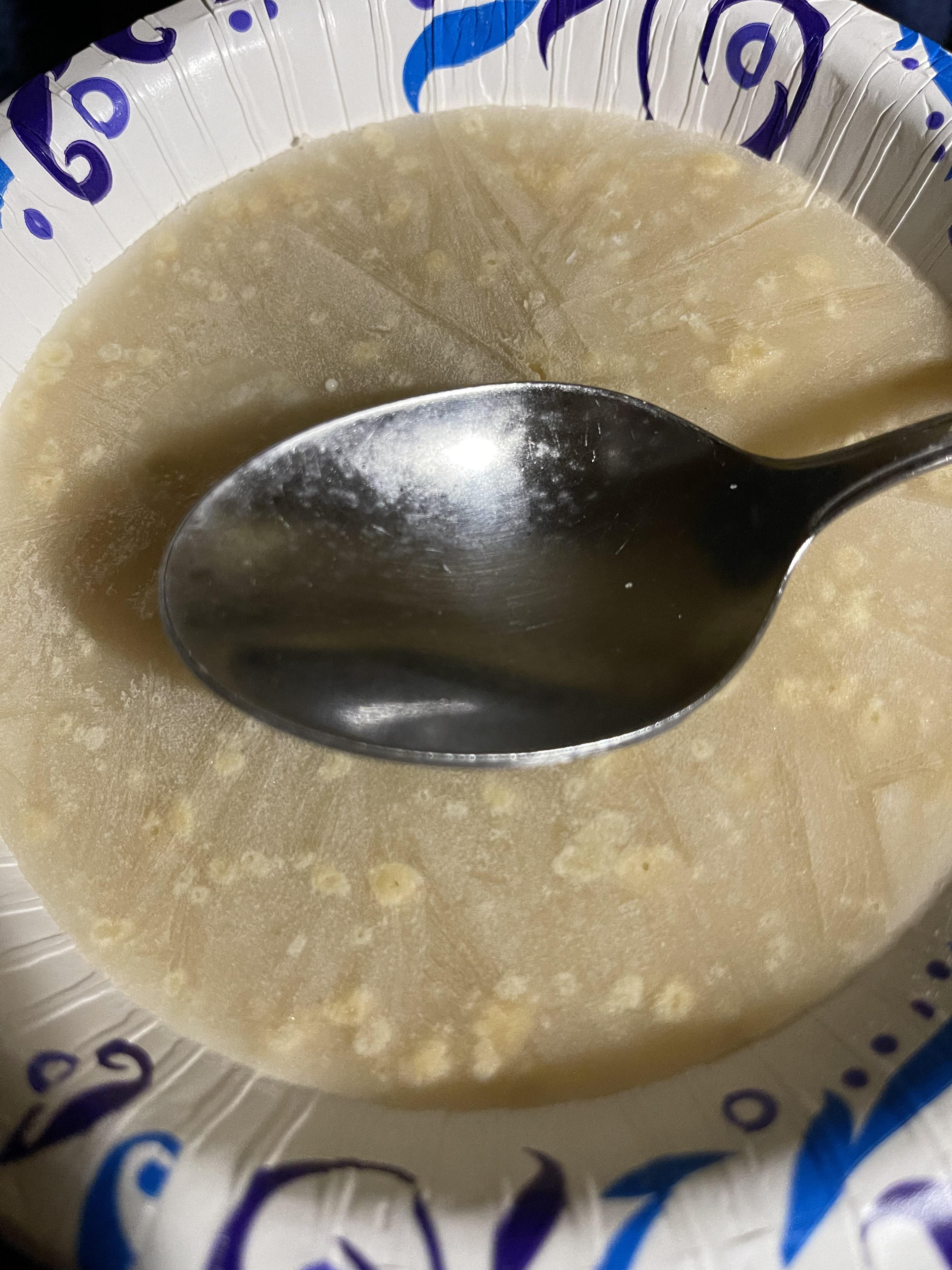 “Ice Cream” made out of a protein shake that I put in the freezer and
