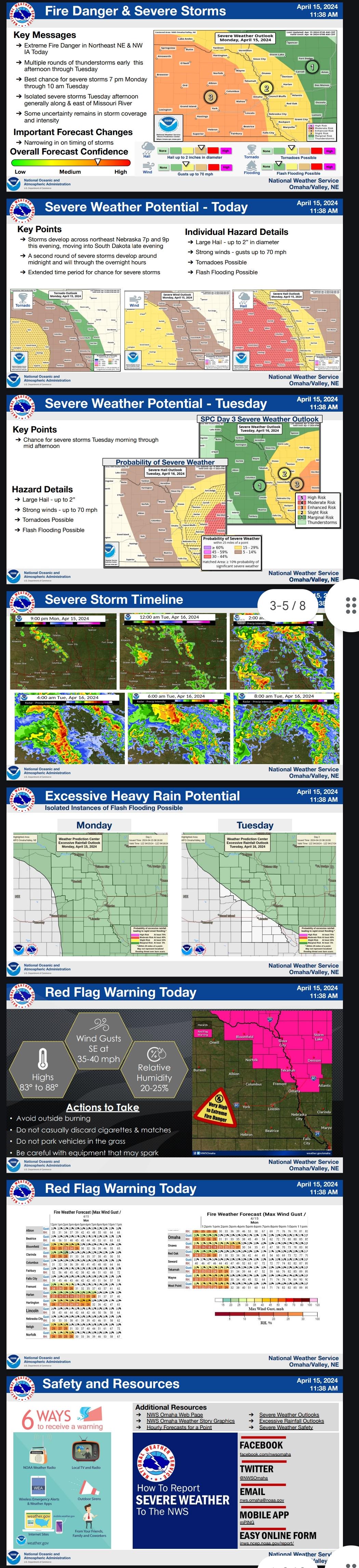 Severe Weather Threat April 15th 2024 r/Nebraska