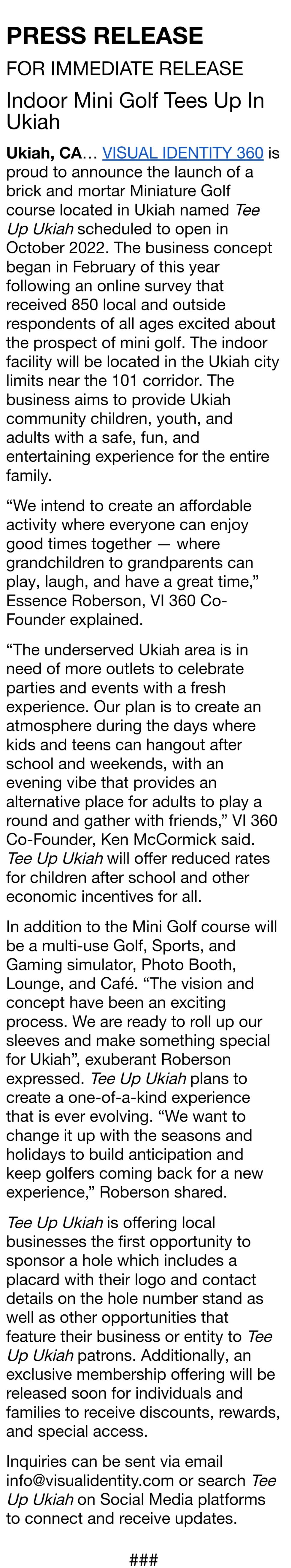 Mini golf coming to Ukiah!! I'm way too excited about this. r/ukiah