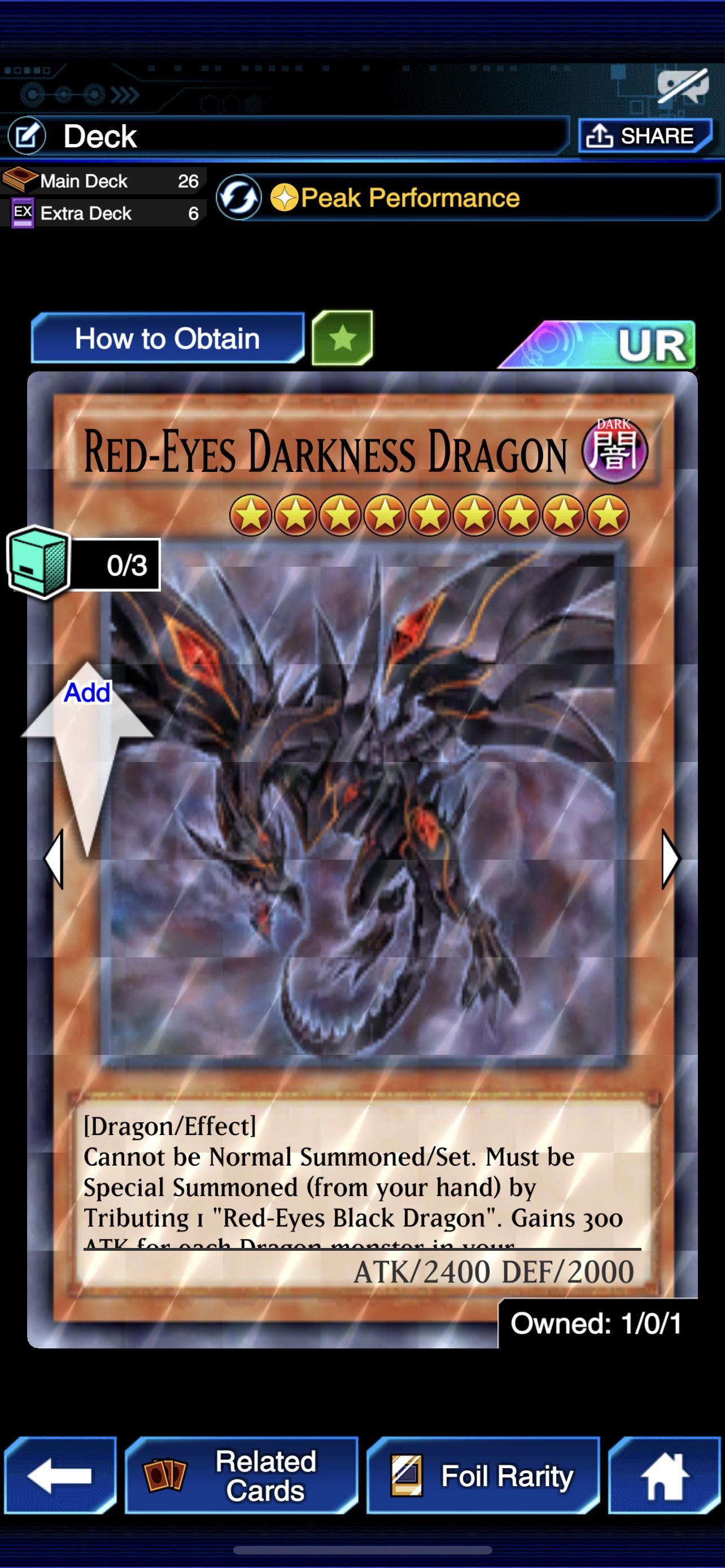 Red Eyes Darkness Metal Dragon Deck