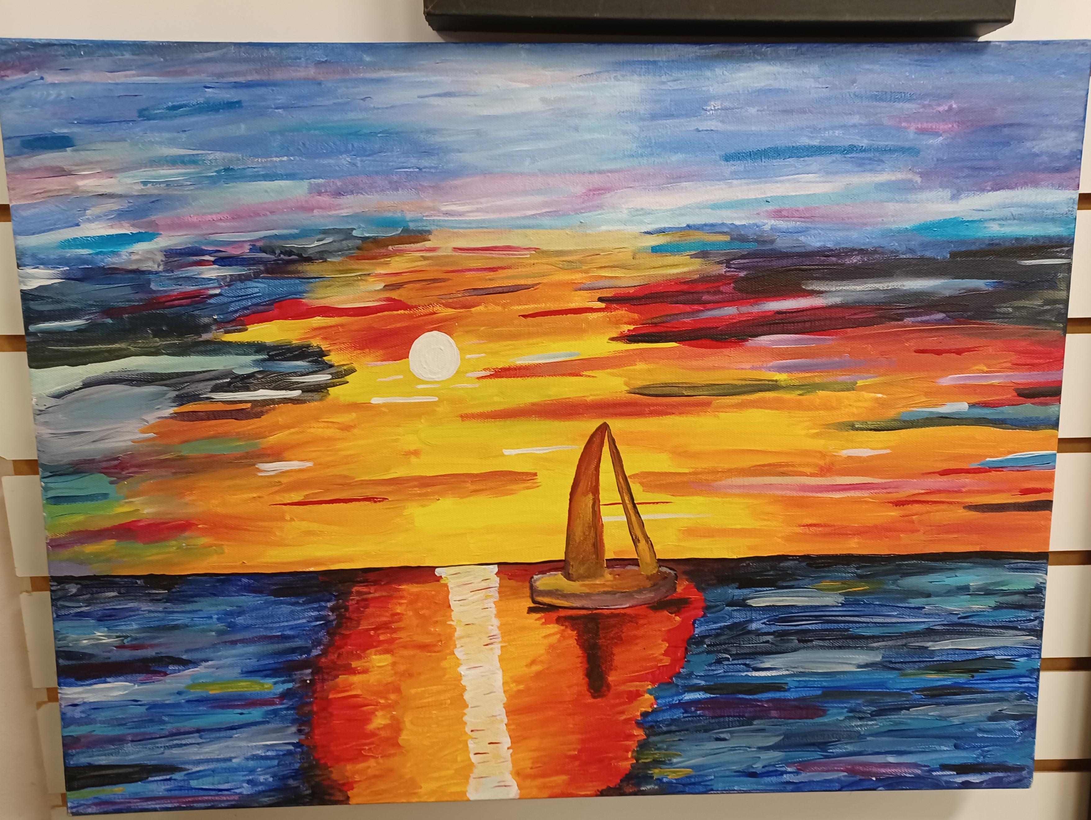 Found this painting in a thrift store the day after I finished reading