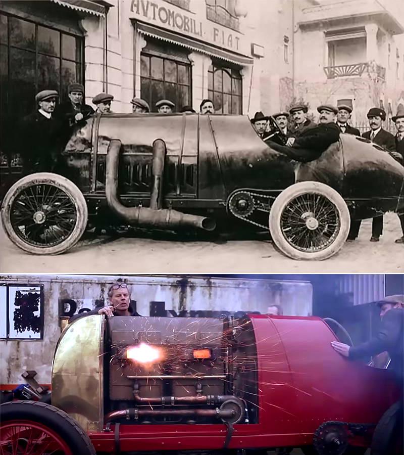 1911 Fiat S76 aka "The Beast of Turin" has the largest car engine ever