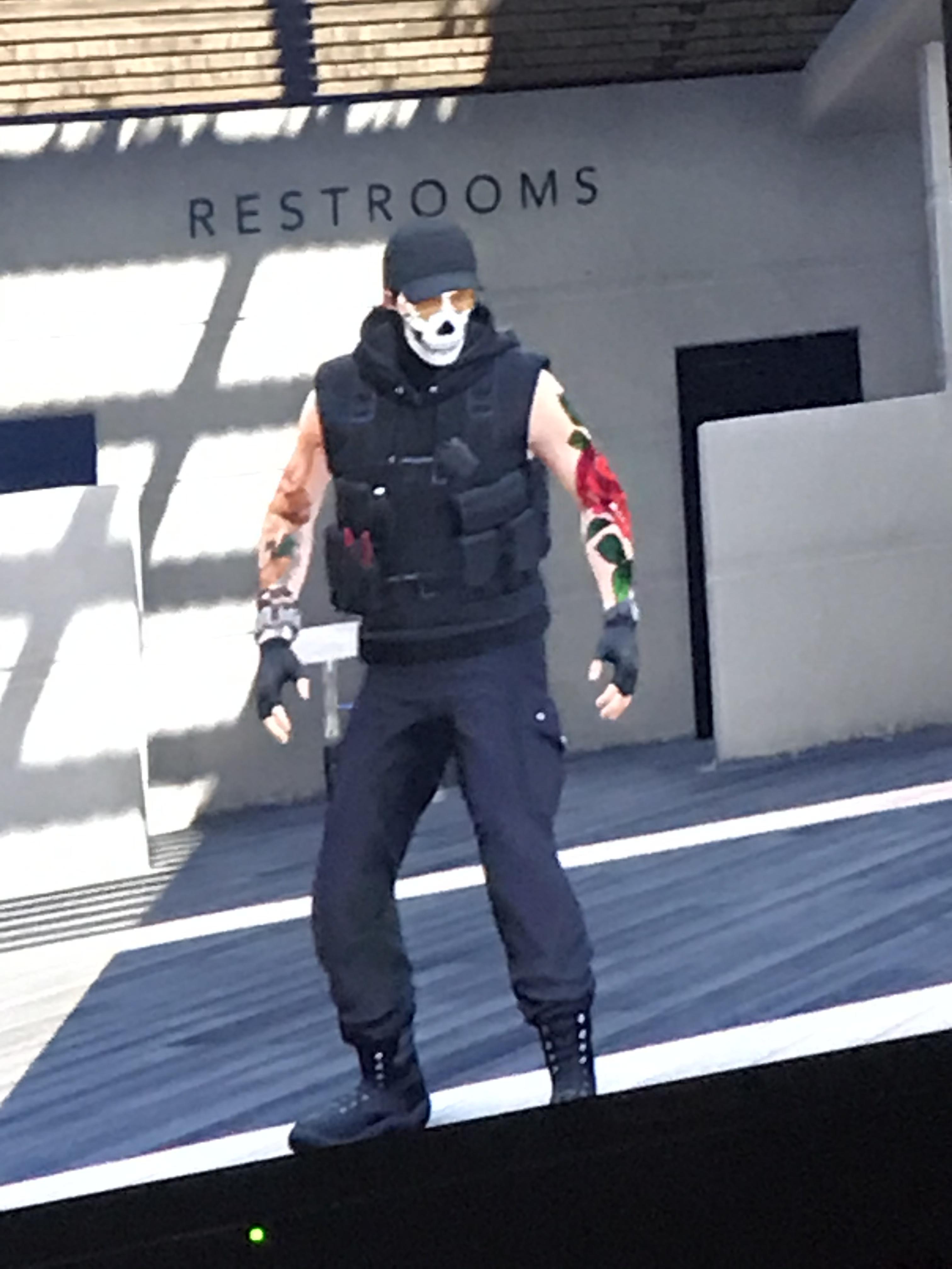 Ghost Alpha Black Skull Neck Gaiter, Black Cap, Black Sleeveless