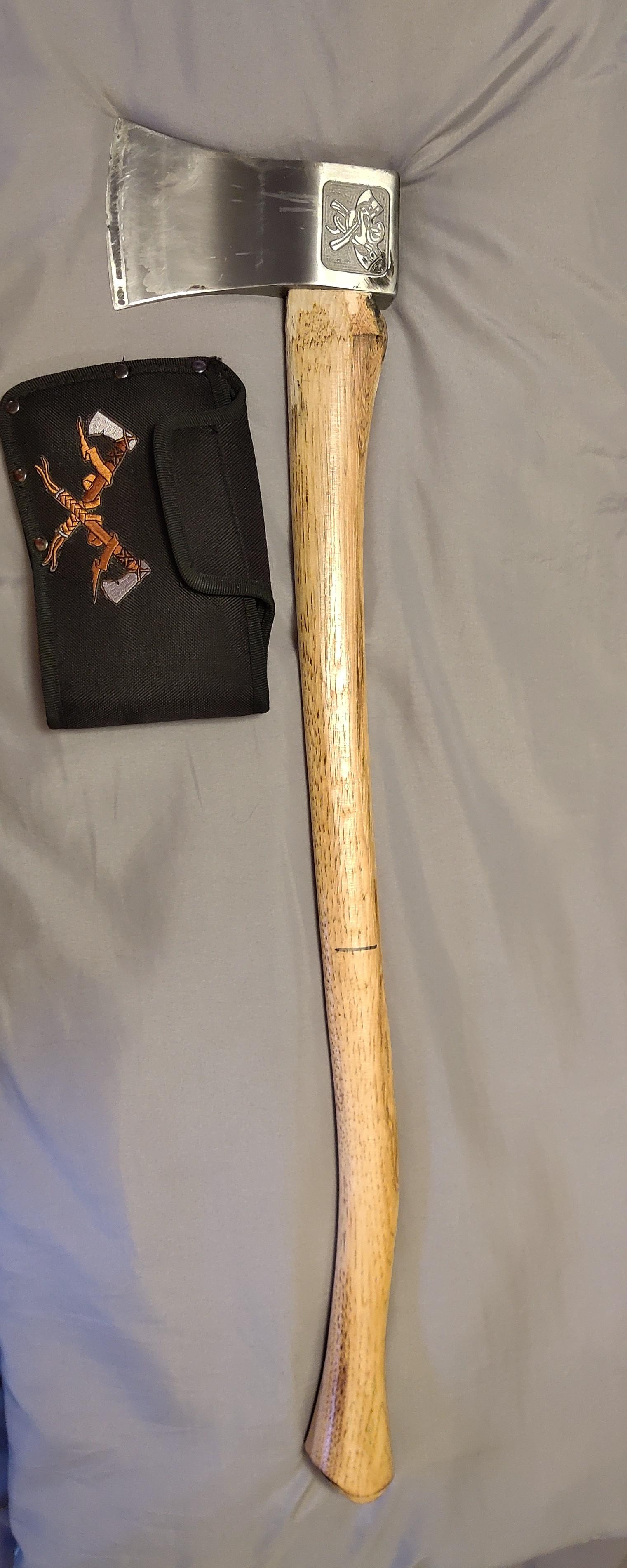 I had to replace my handle on the Bad Axe finally. I still have to cut