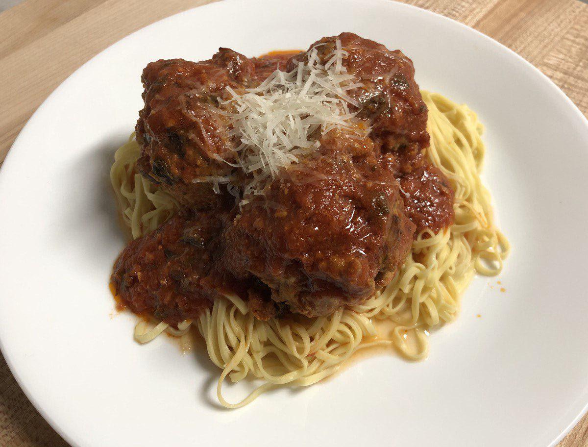 ItalianAmerican Meatballs, SlowCooked Tomato Sauce, Classic Fresh Egg
