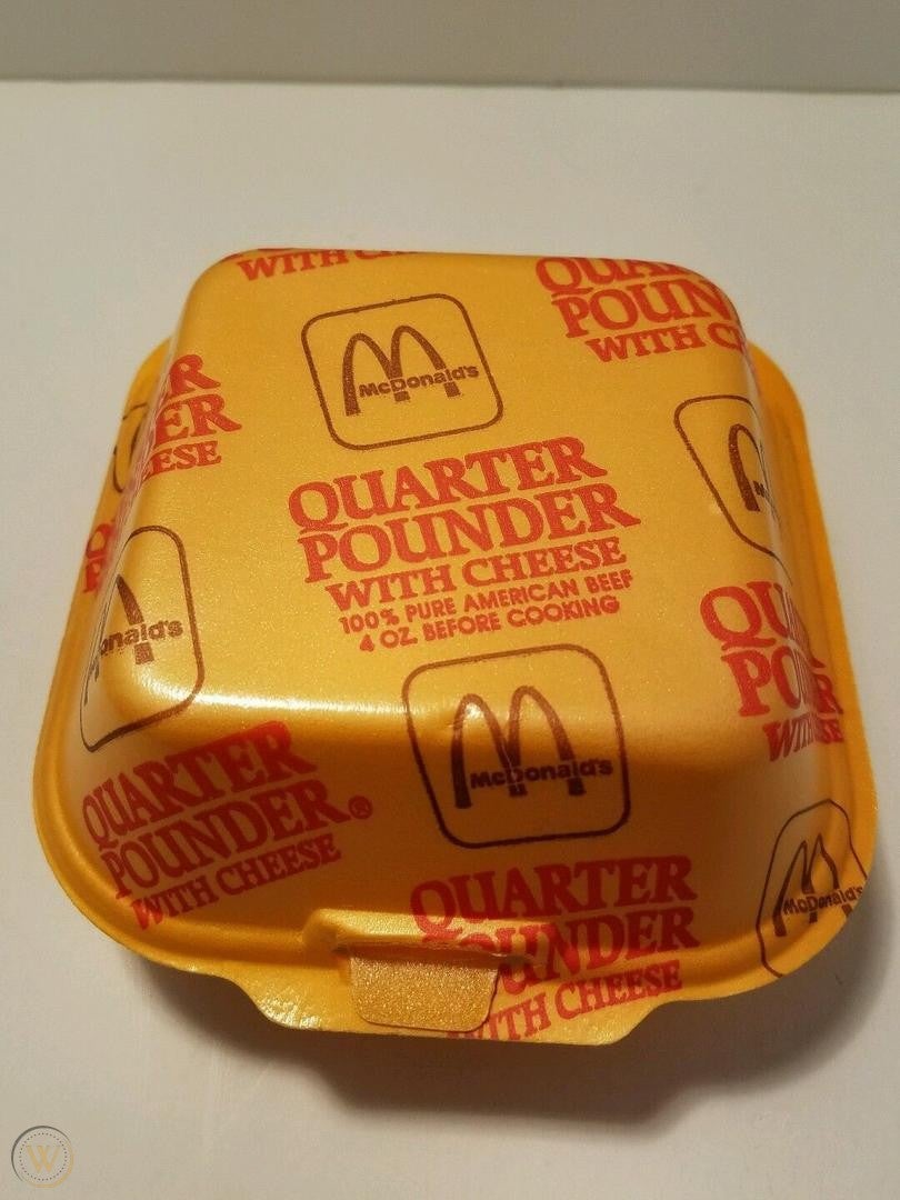 McDonald's styrofoam containers r/nostalgia
