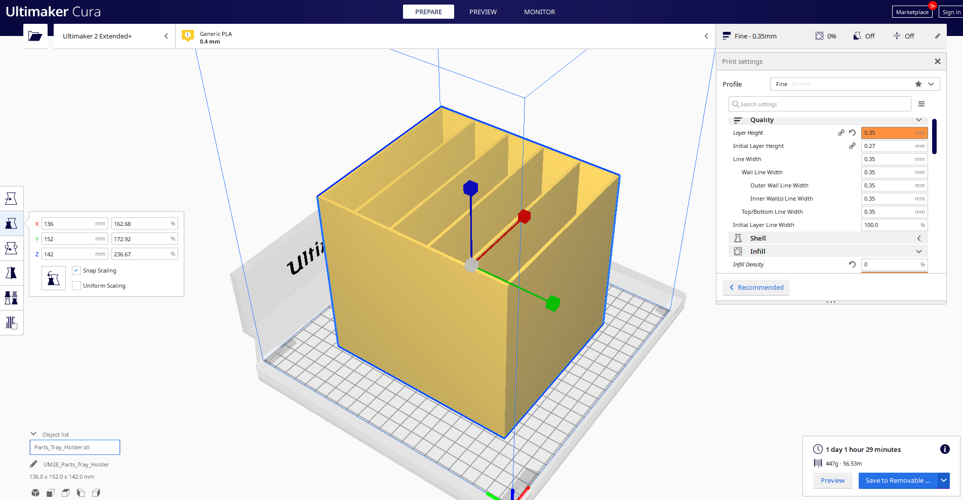 Is this data accurate? Please read my comment attached. r/Cura