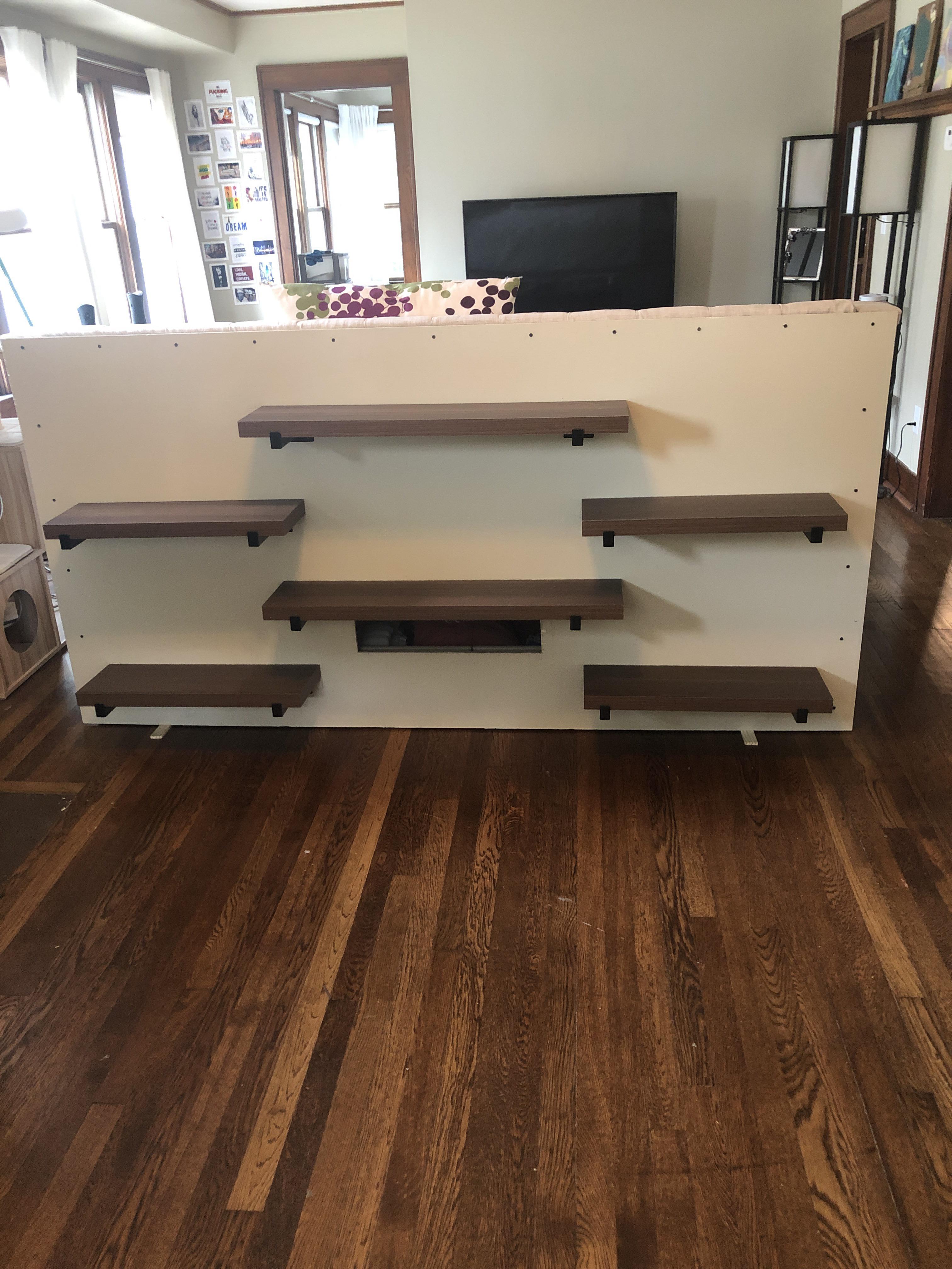 UPDATE what do I do with these shelves? (Link to original post and