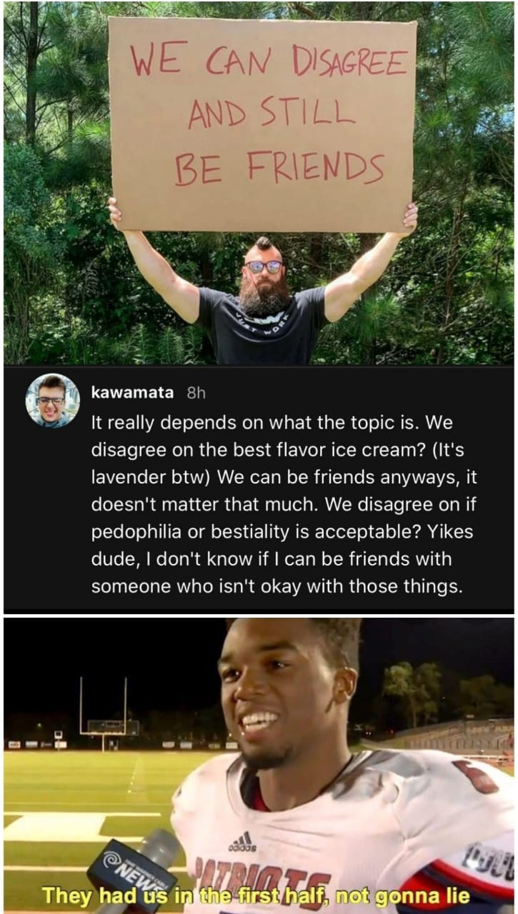 We are still friends meme