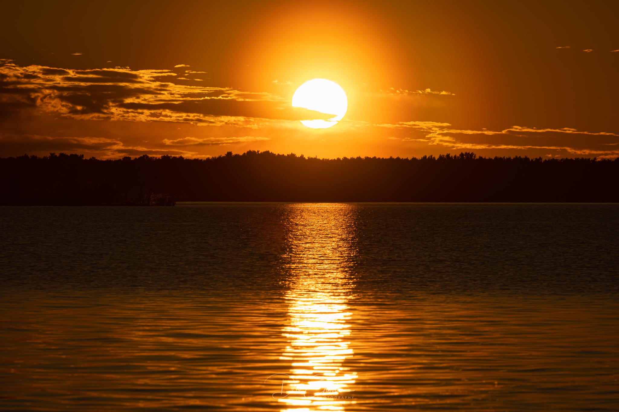 Lake at Sunset Pinehouse Lake, Saskatchewan, Canada [OC] [1640x2050