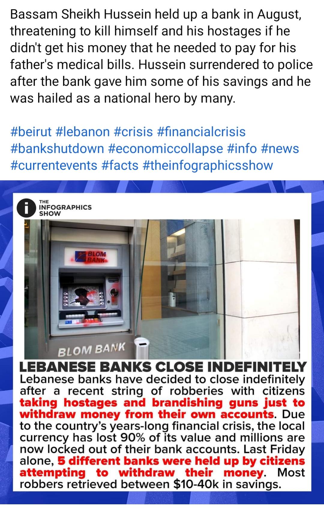 Remember when this happened to Lebanon due to hyperinflation? This is