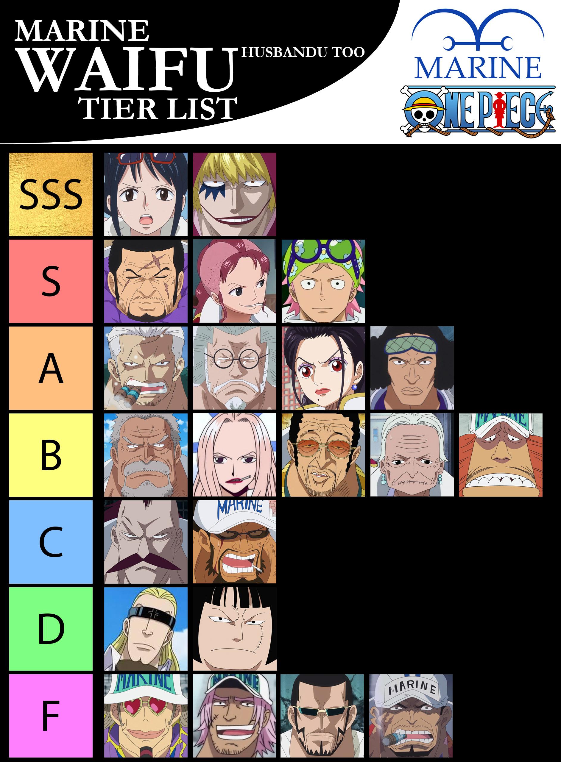 Marine Waifu Tier List r/OnePiece