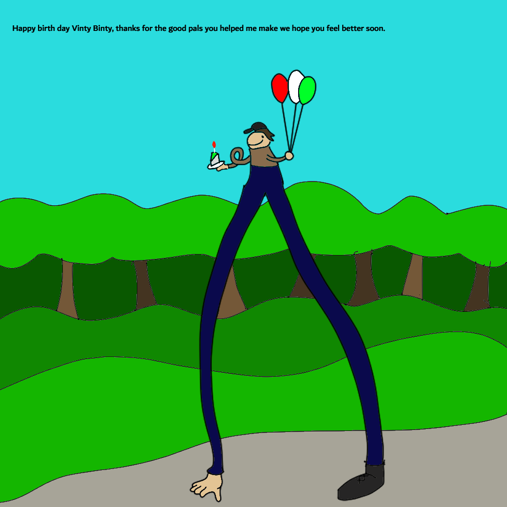 Made a b day doodle for ol Vinny r/Vinesauce