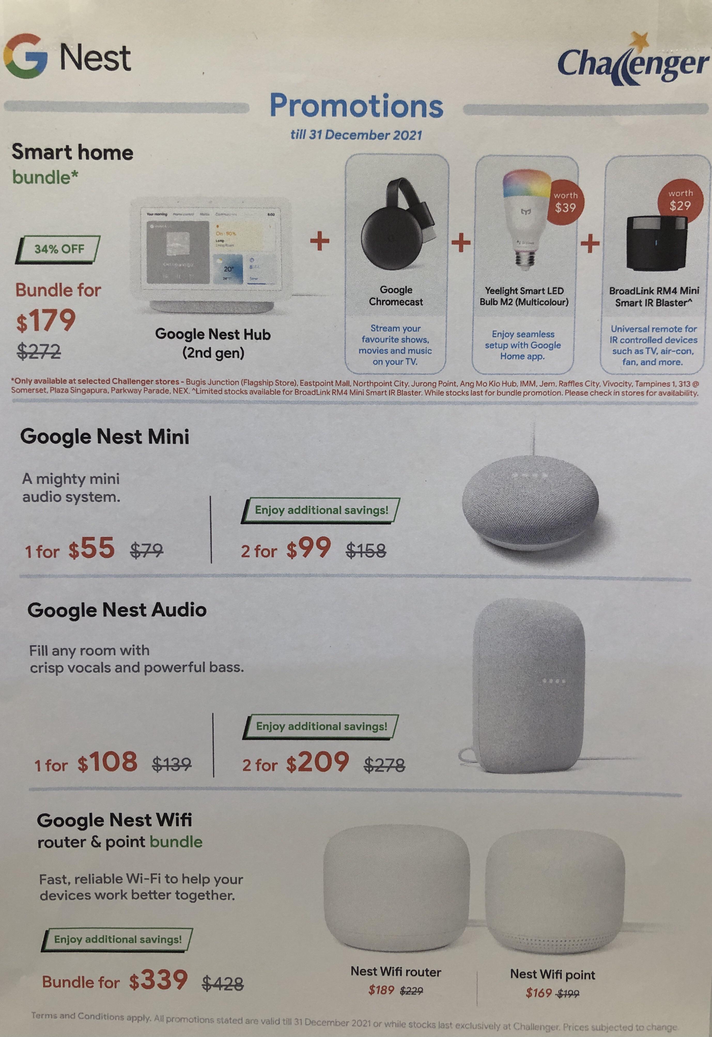 Christmas sale (Singapore) r/googlehome