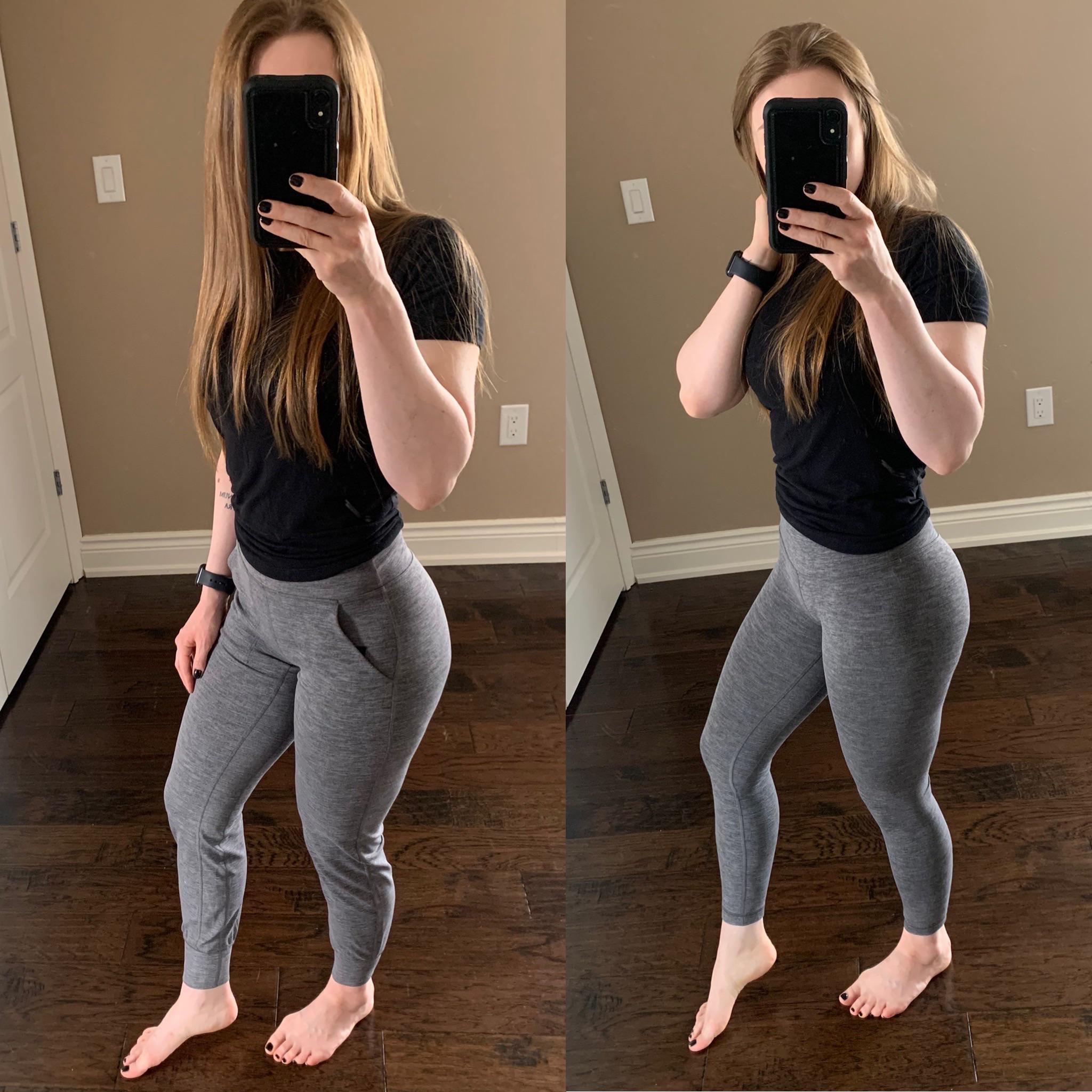 Try on Comparison Align Jogger vs. Align Pant 25” r/lululemon