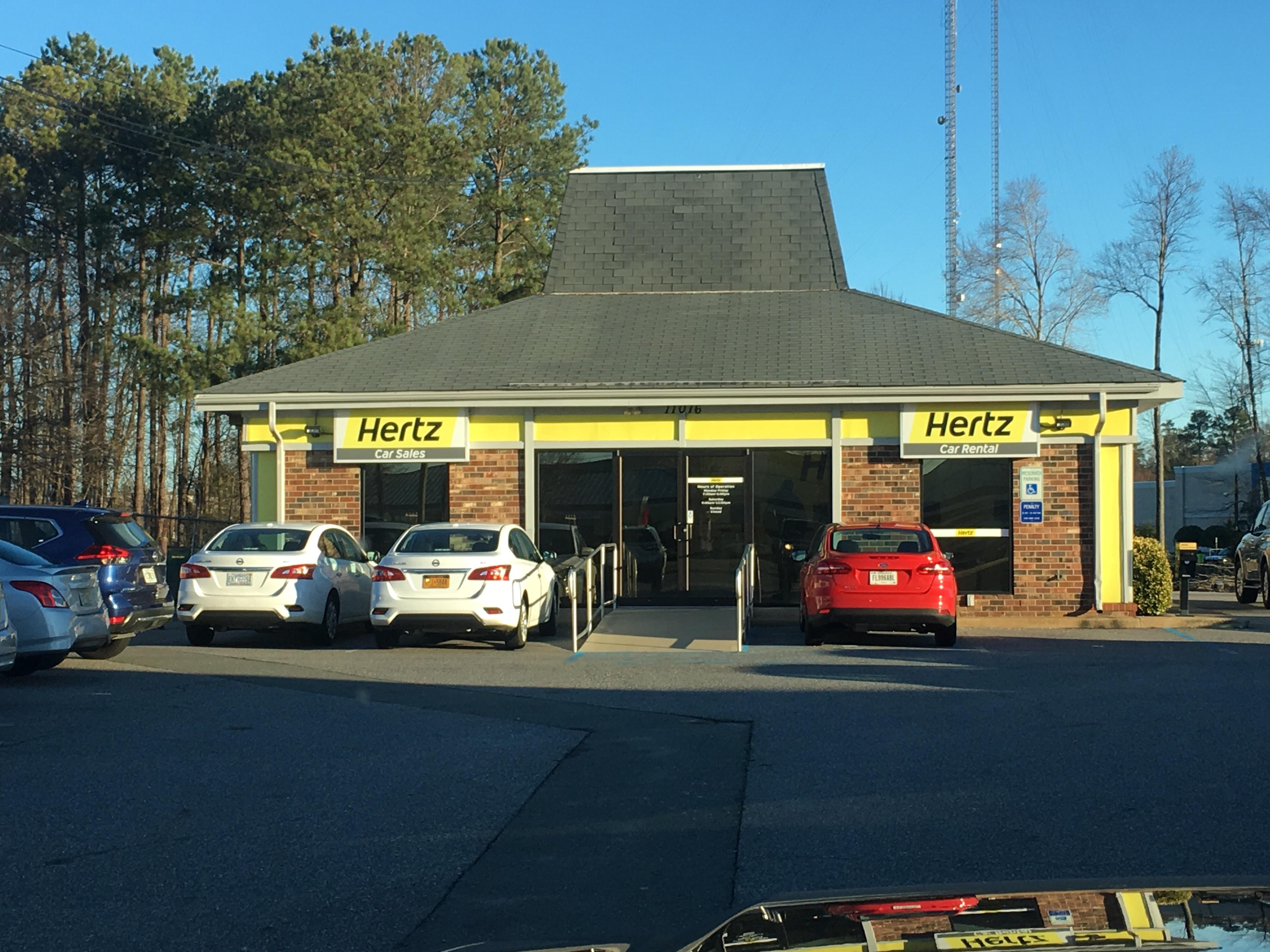 Former Pizza Hut in Midlothian Va. now a Hertz rental car r