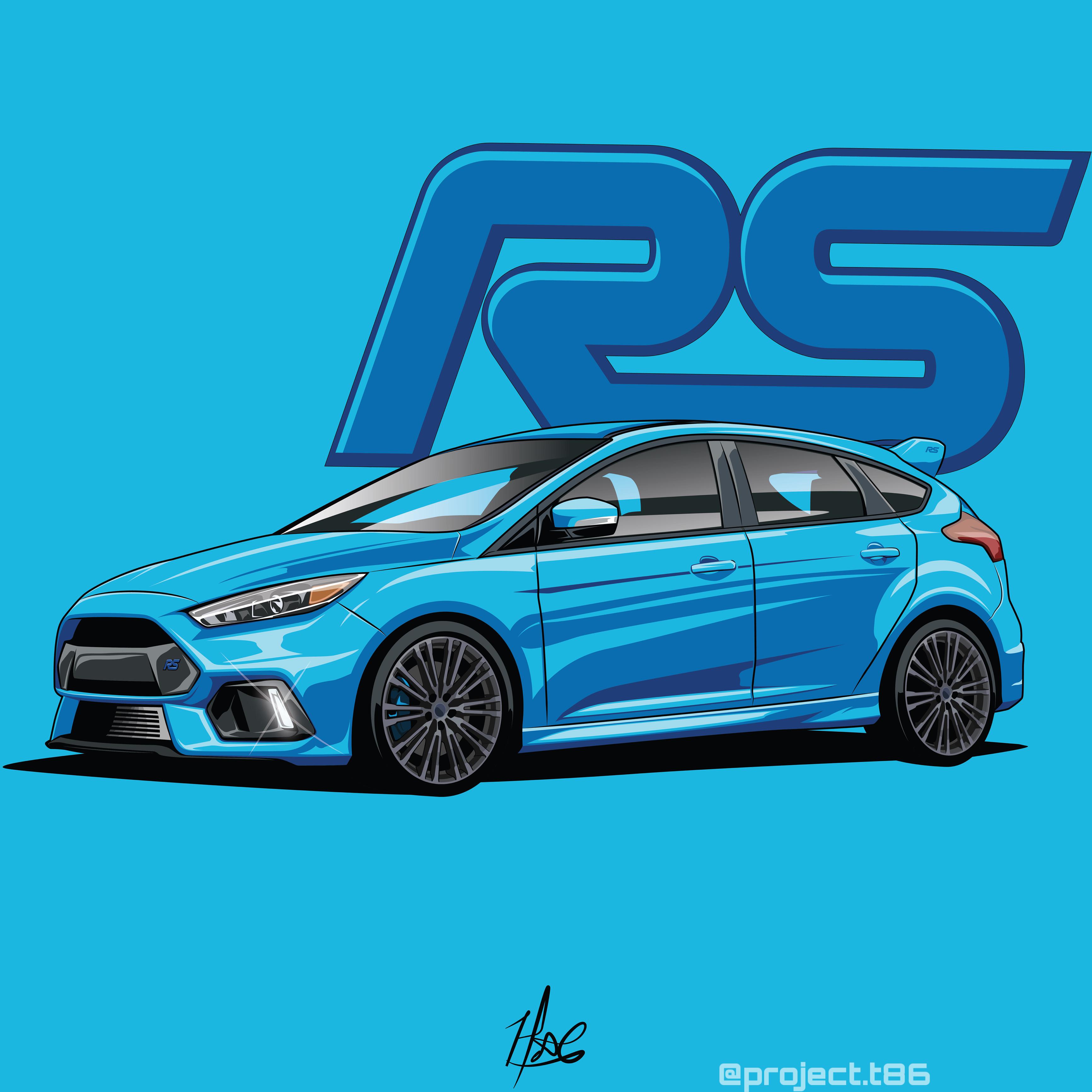 I drew a Ford Focus RS for a fellow Redditor! r/Ford