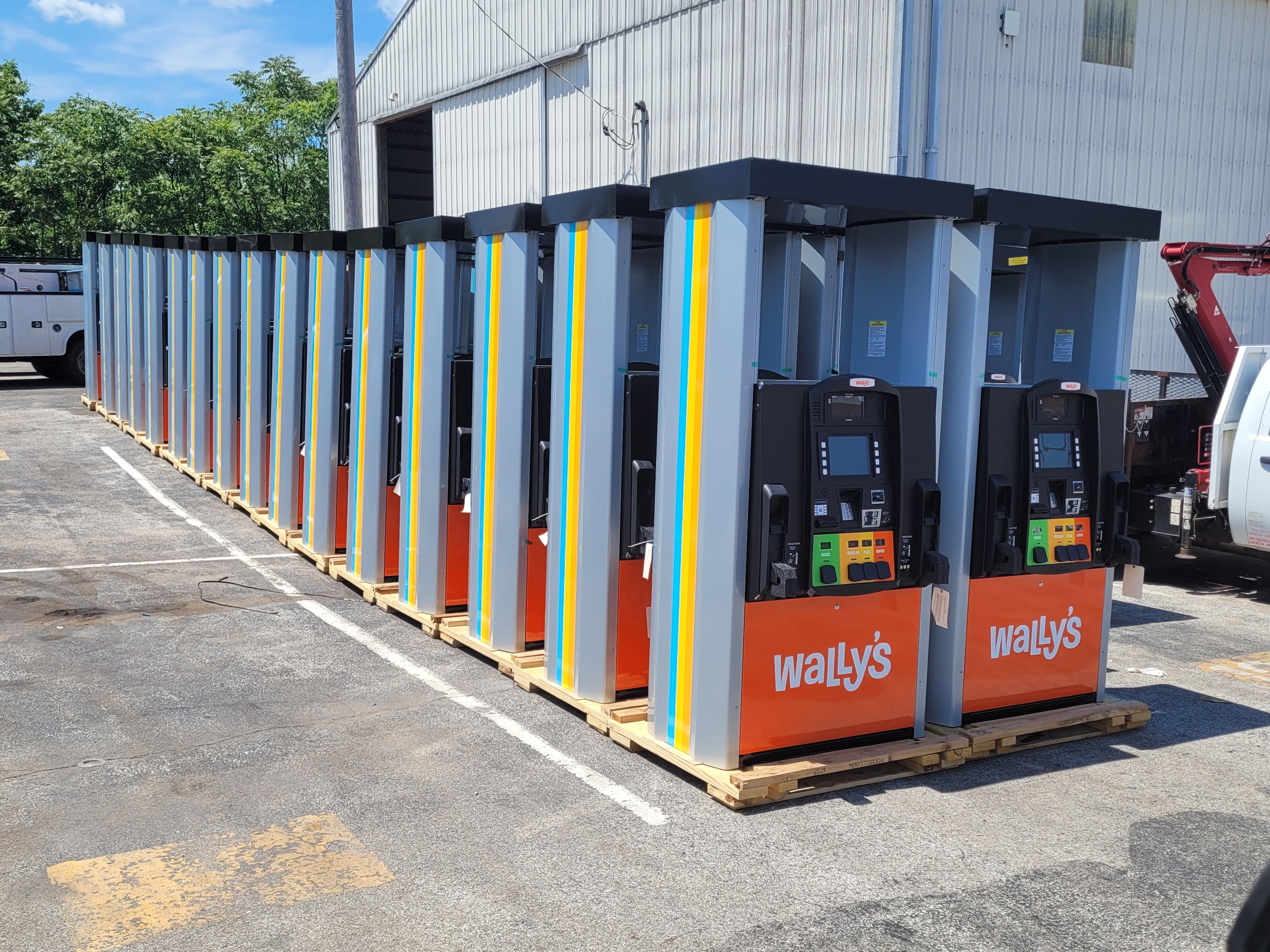 Pumps for the new Wally's megagas station being built in Fenton