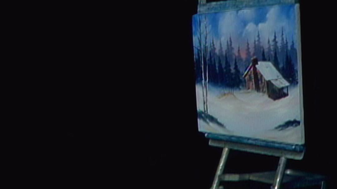 Bob Ross painting set r/zoombackgrounds