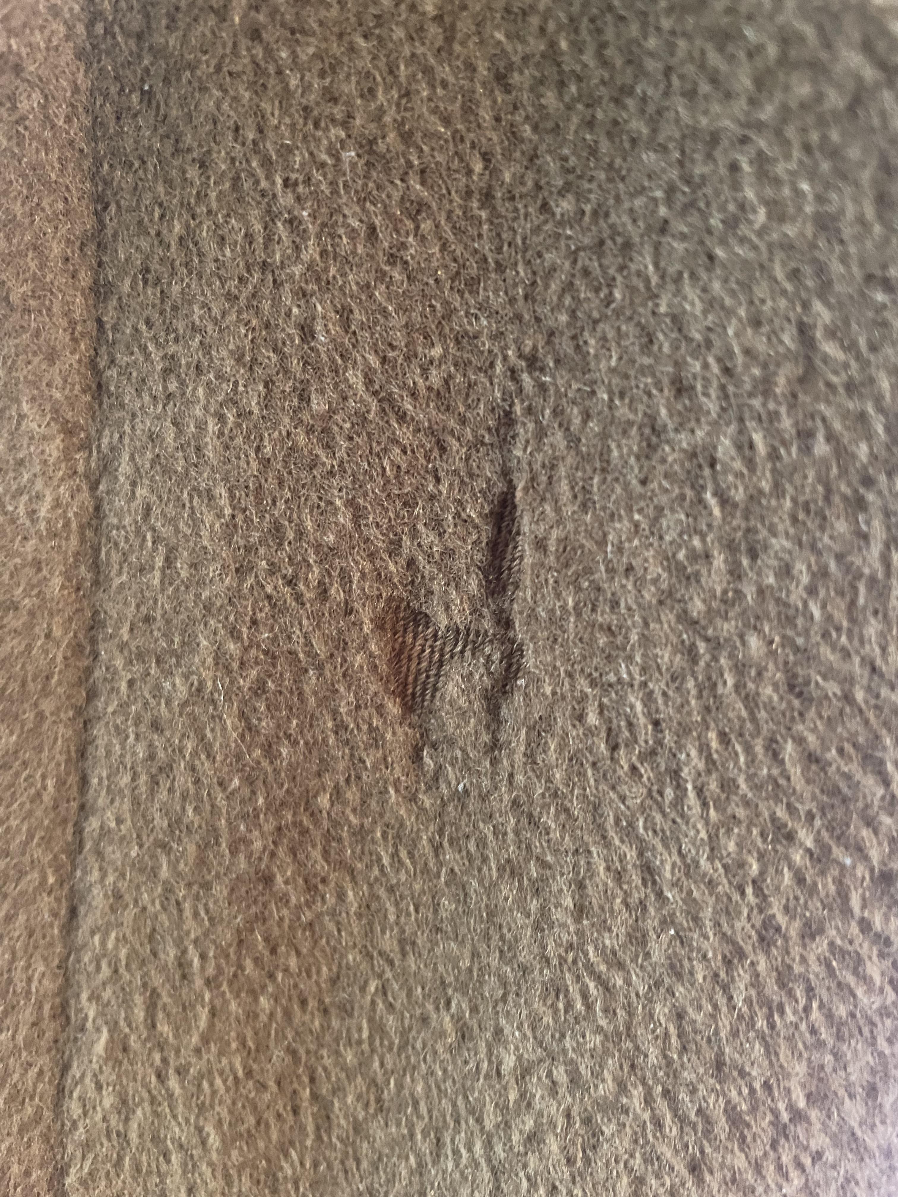How to repair (moth?) damage on coat pile? r/sewing