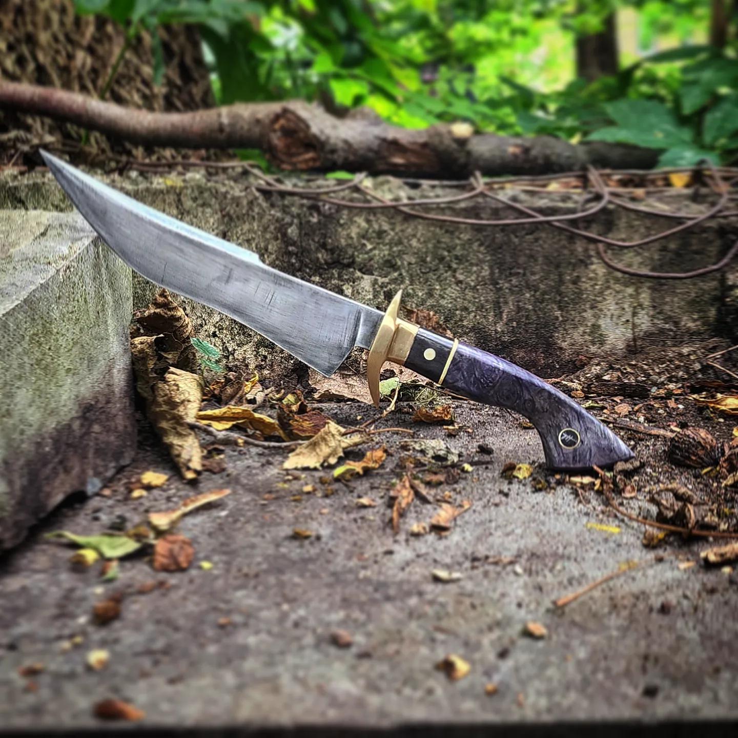 My first non kitchen knife, not perfect but a lot of fun! r/Bladesmith
