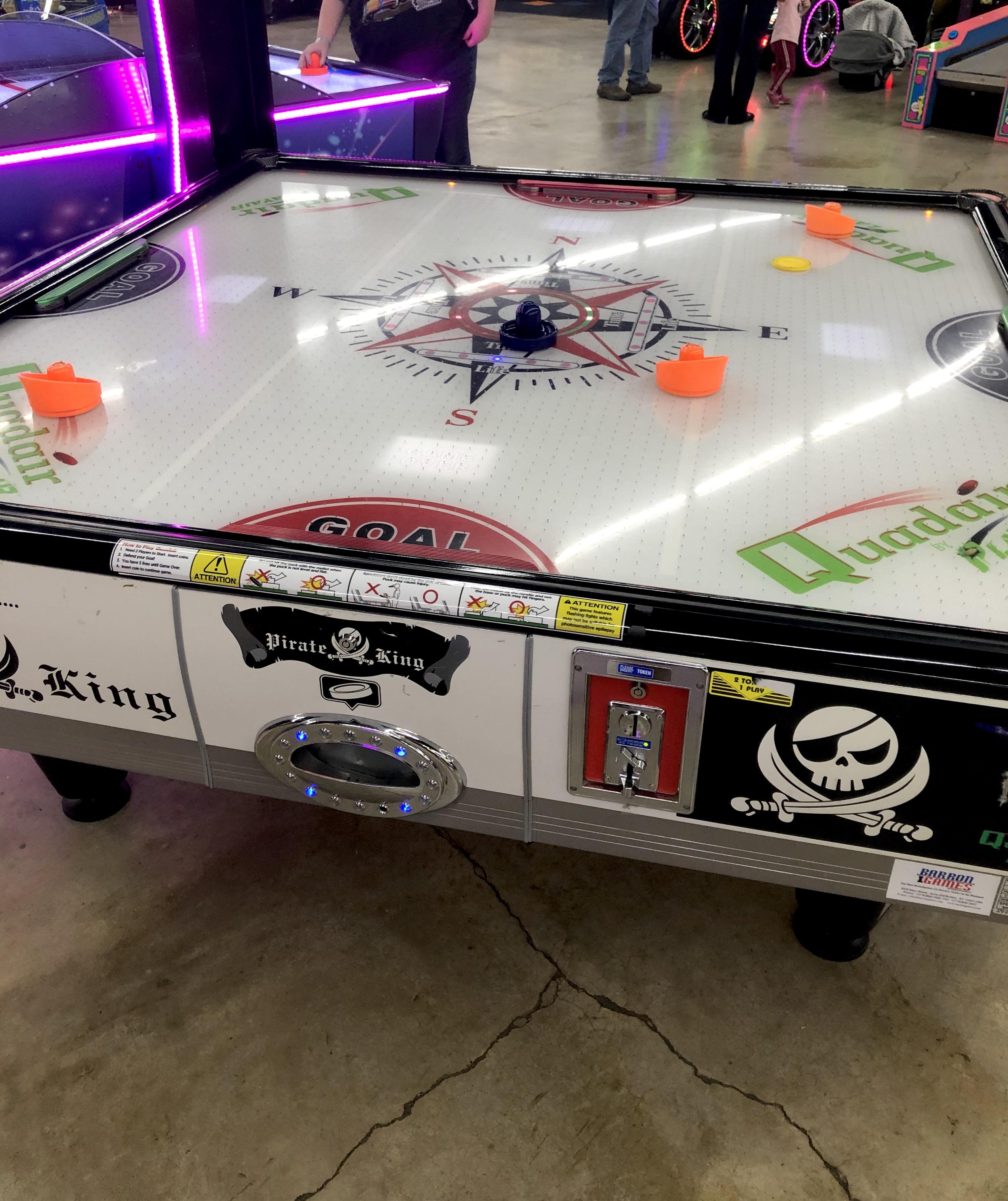 This place I went to had a four way air hockey table. r/mildlyinteresting