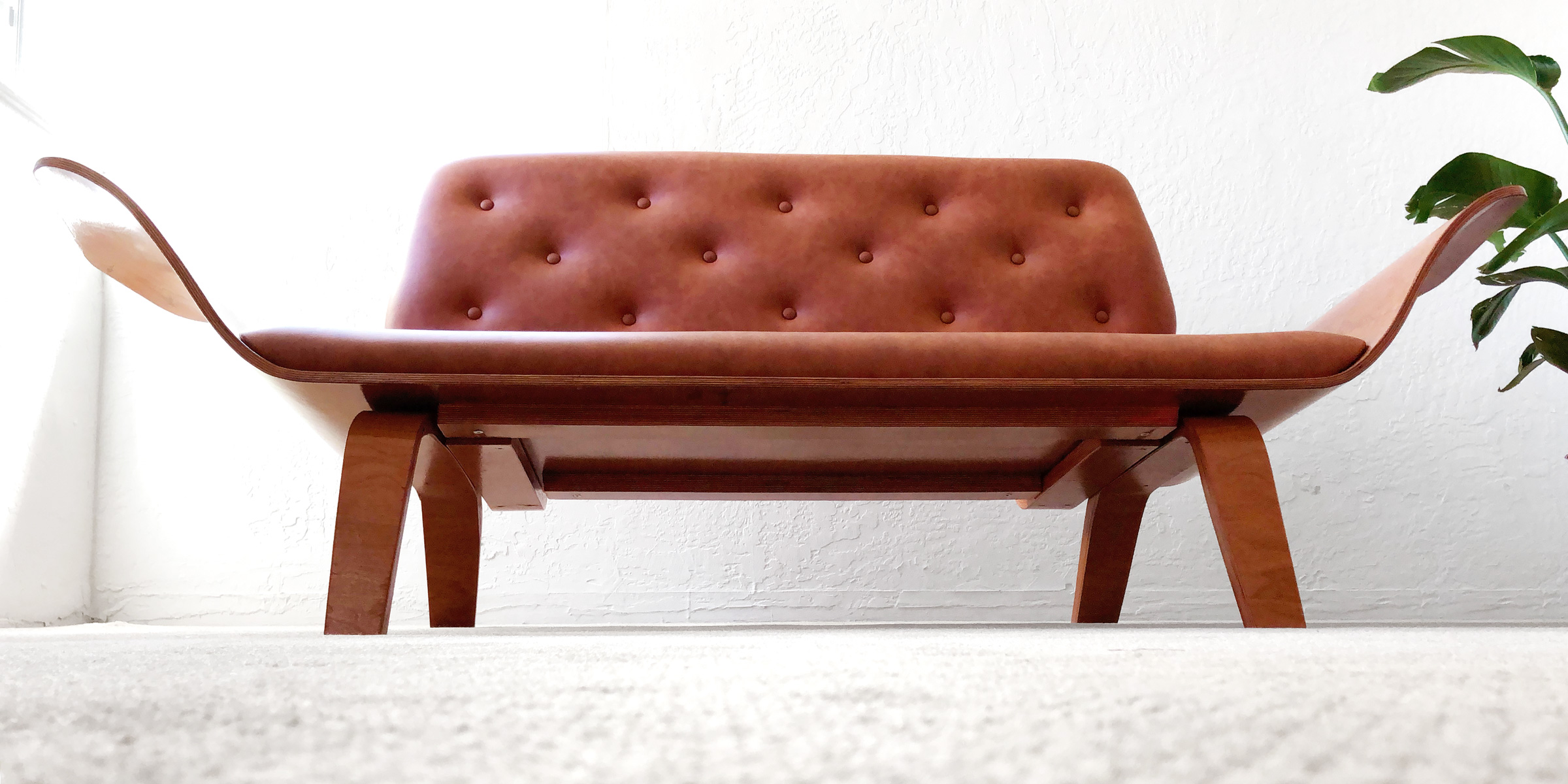 Plywood challenge?! Here's my handmolded plywood sofa for your