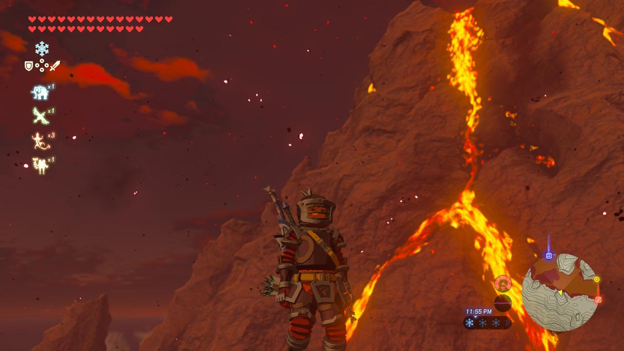 Blood moon on death mountain r/botw