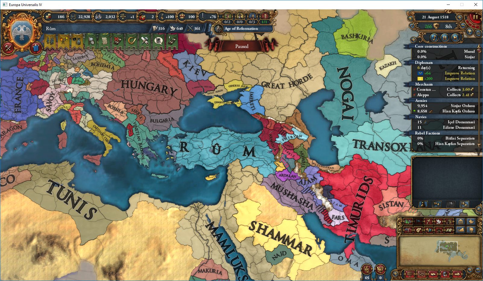 A Hero's Formed Rum as Karaman r/eu4