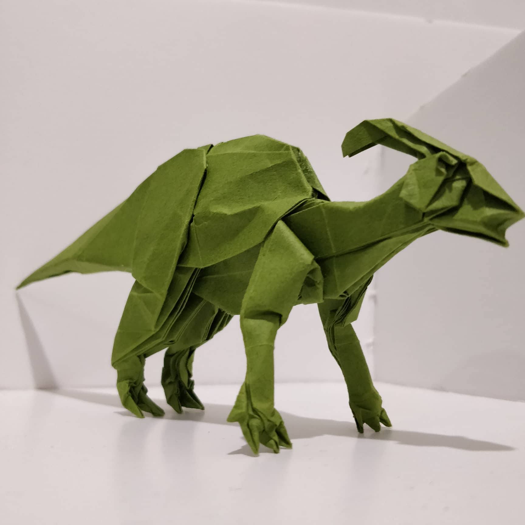 Parasaurolophus designed by Shuki kato origami