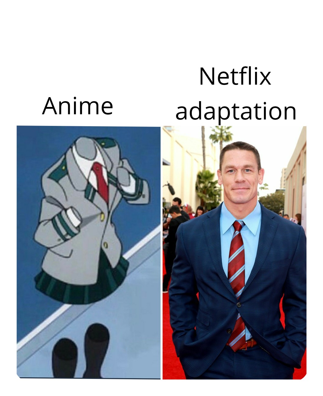 Anime vs Netflix adaptation Animemes