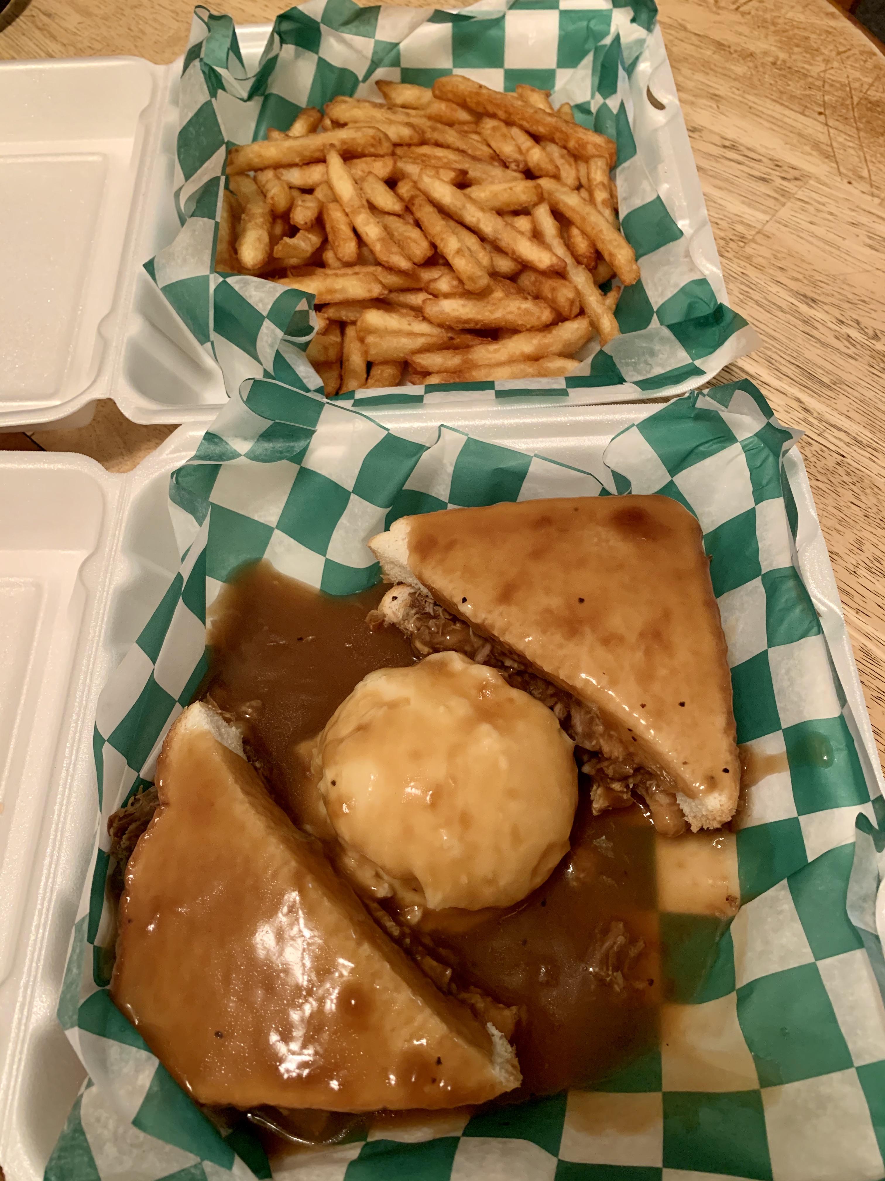 [I ate] hot beef commercial sandwich. r/food