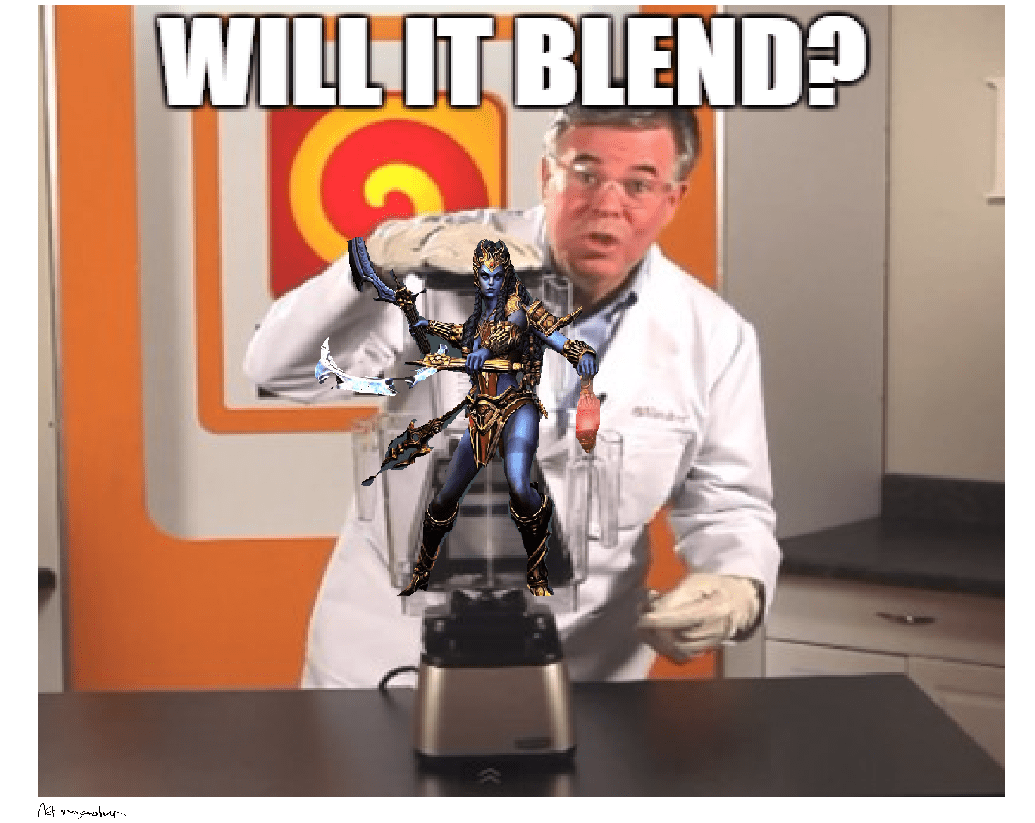 this meme is Brought to you by Blendtec (TM) r/gank