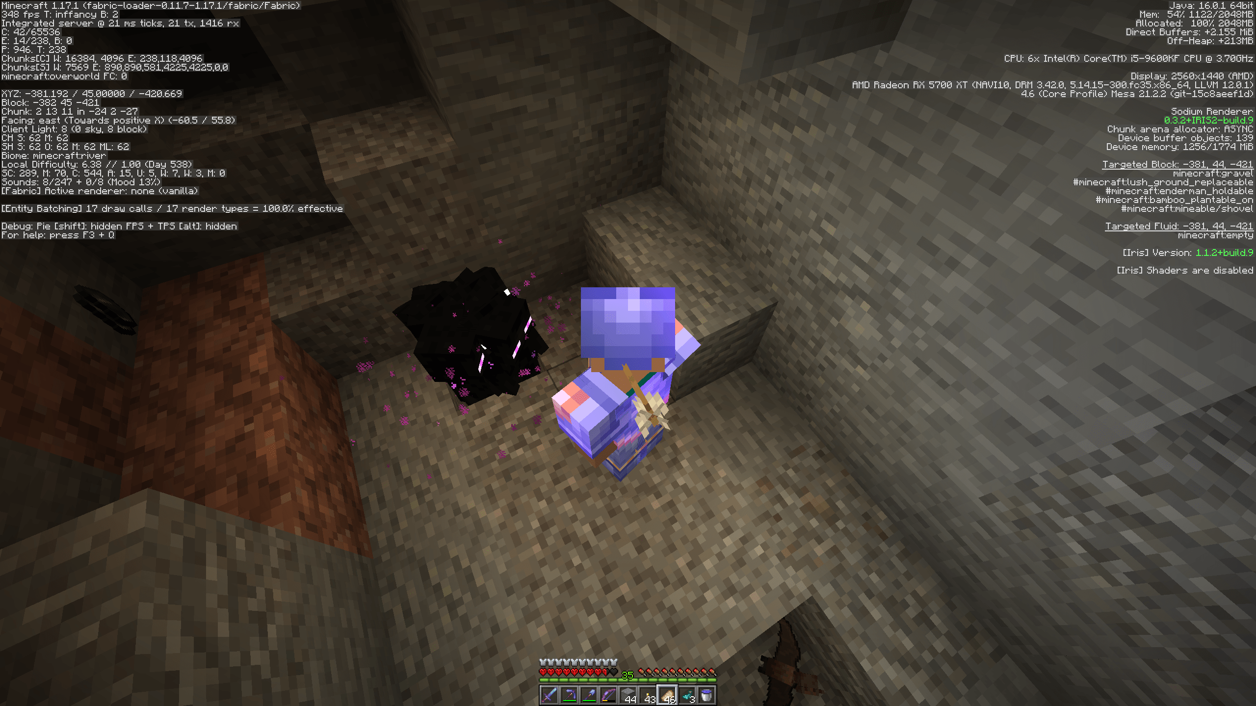 Can someone explain why all the endermen are vibing in a whole? This