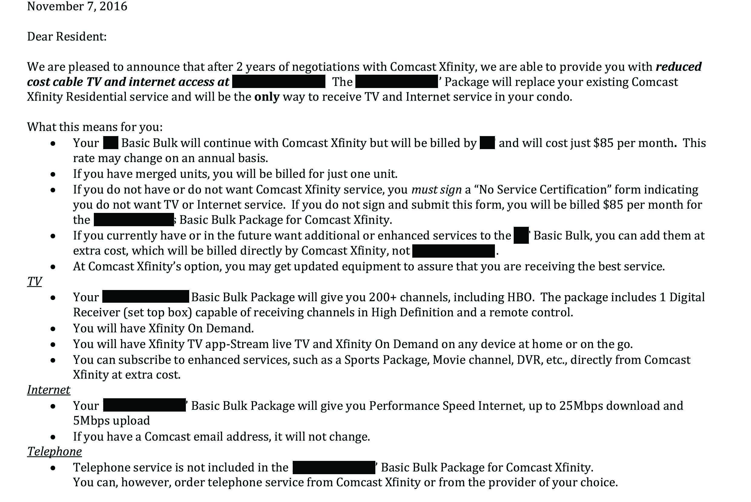 My Condo Association Just Sent This Letter Out. Is it a bad deal? I'm