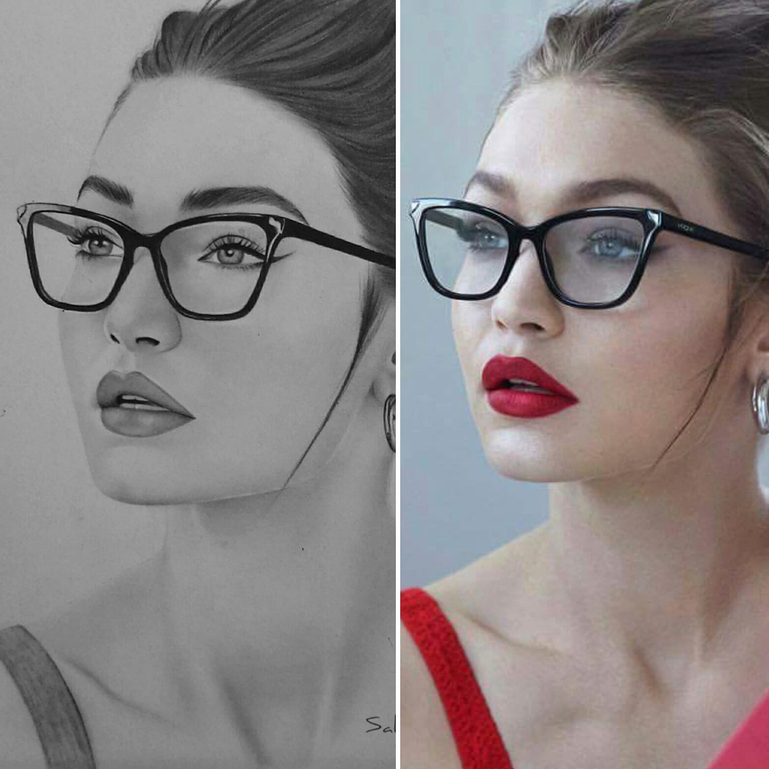 My drawing vs photo r/drawing