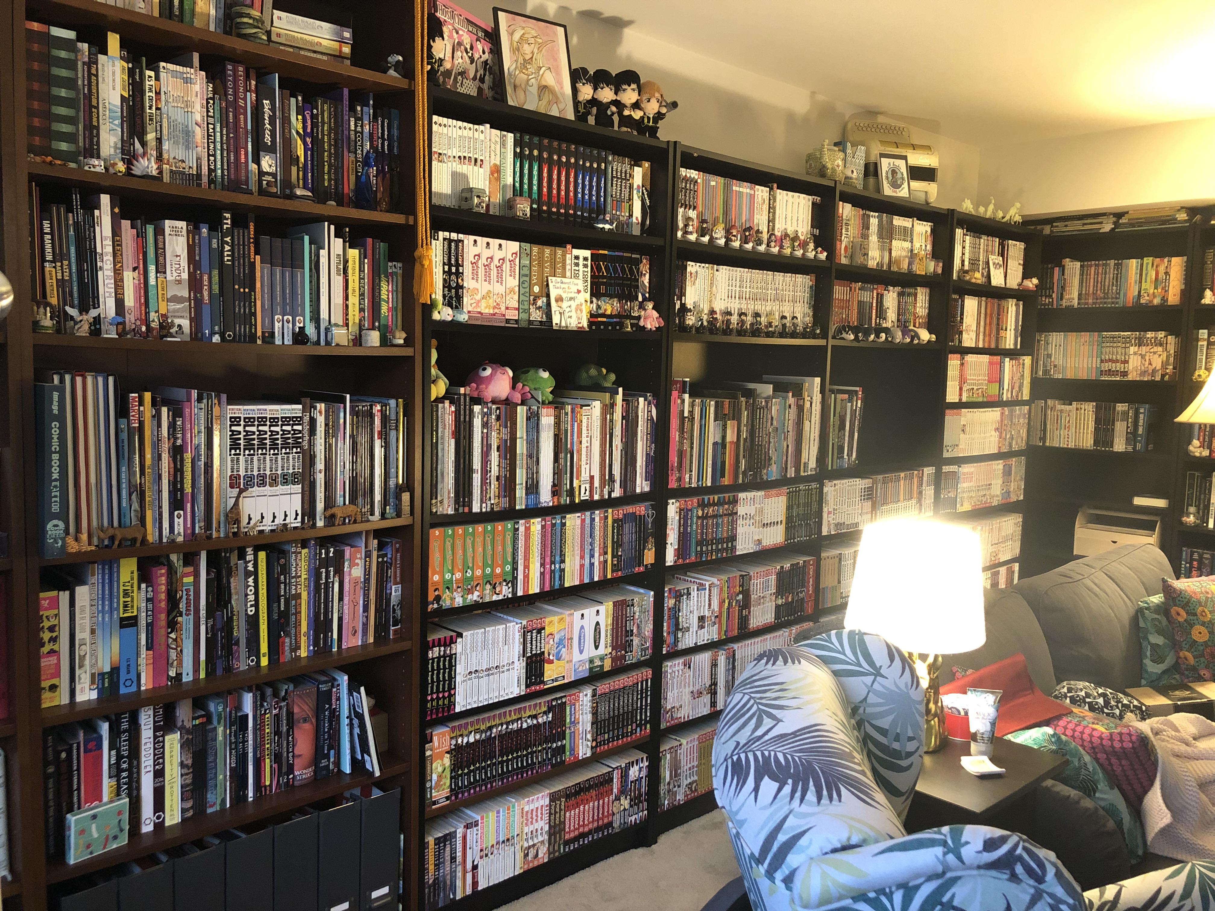 My collection takes up a lot of my living room. I read almost nothing