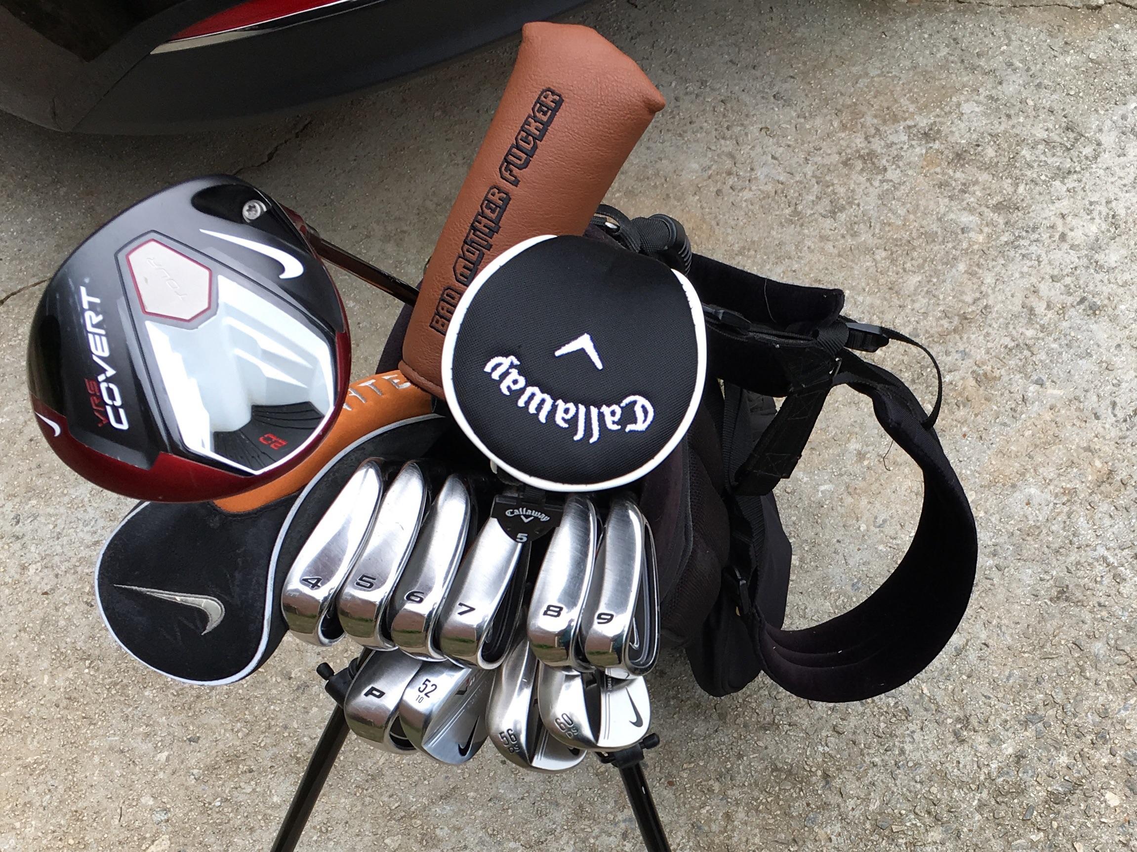 WITB 2019 Nike Ignite Irons & 3 Hybrid. Nike wedges. Covert 2.