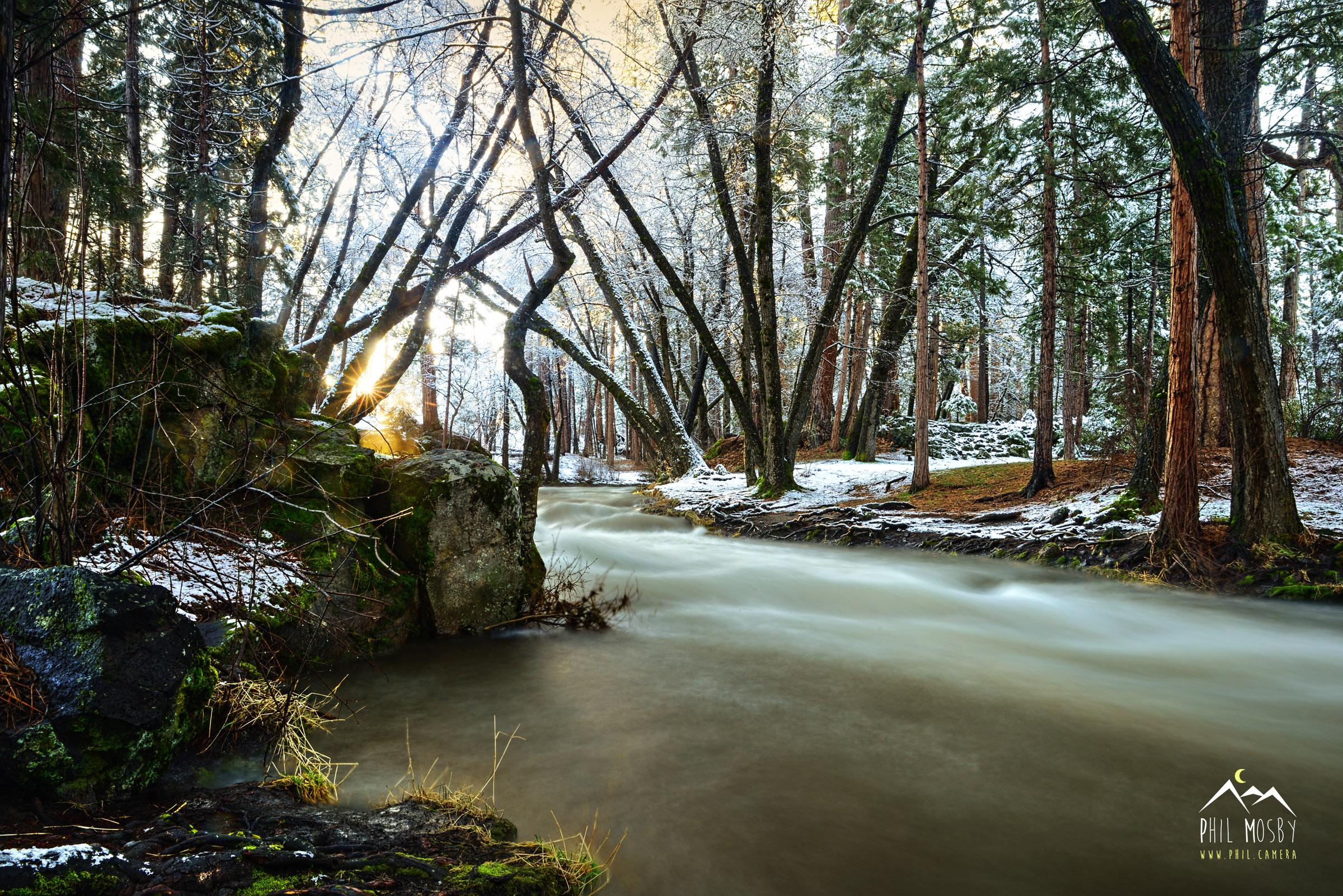 Hat Creek is a pretty little thing, especially with a dusting of snow