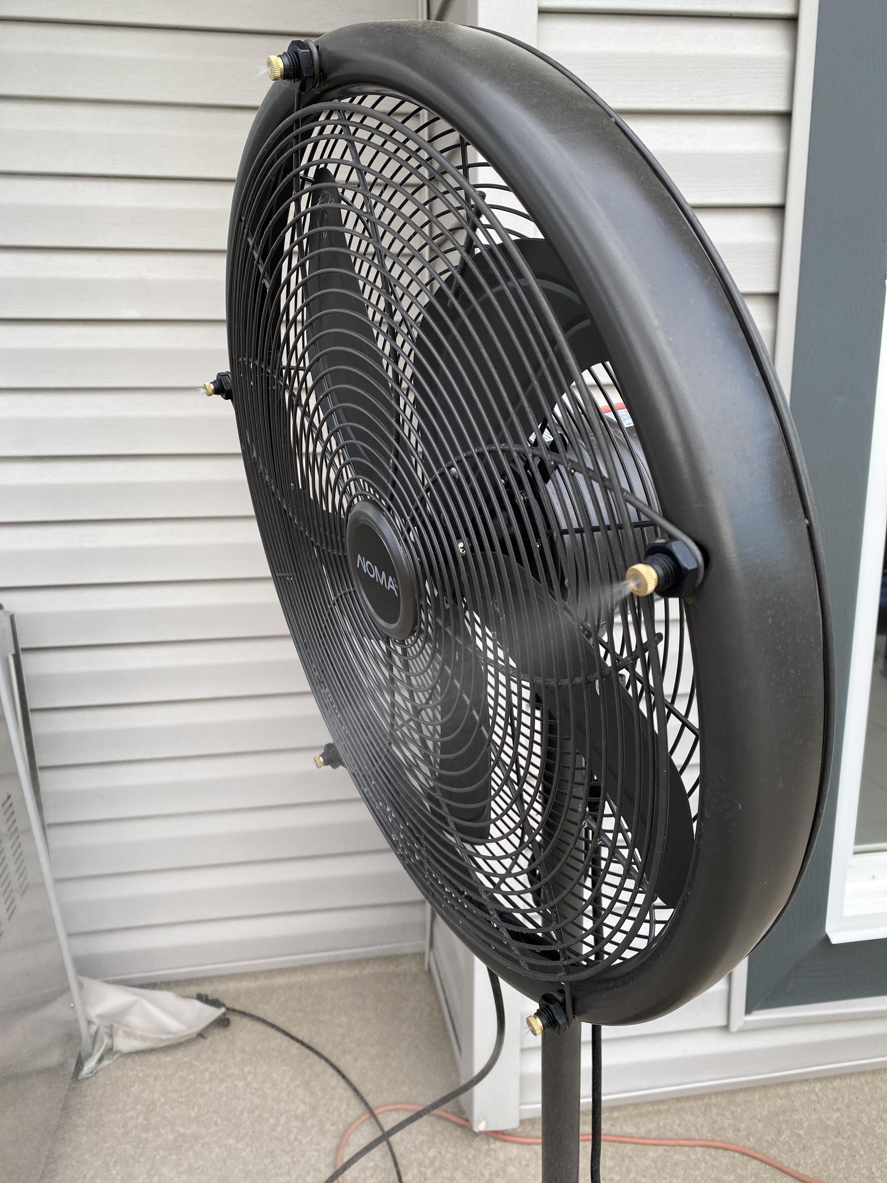 Misting fan at Canadian Tire! Great for those hot Spruce Grove summer