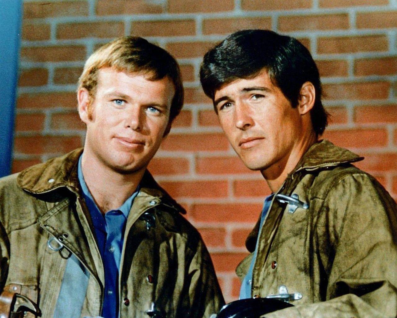 Kevin Tighe and Randolph Mantooth of Emergency! : 70s