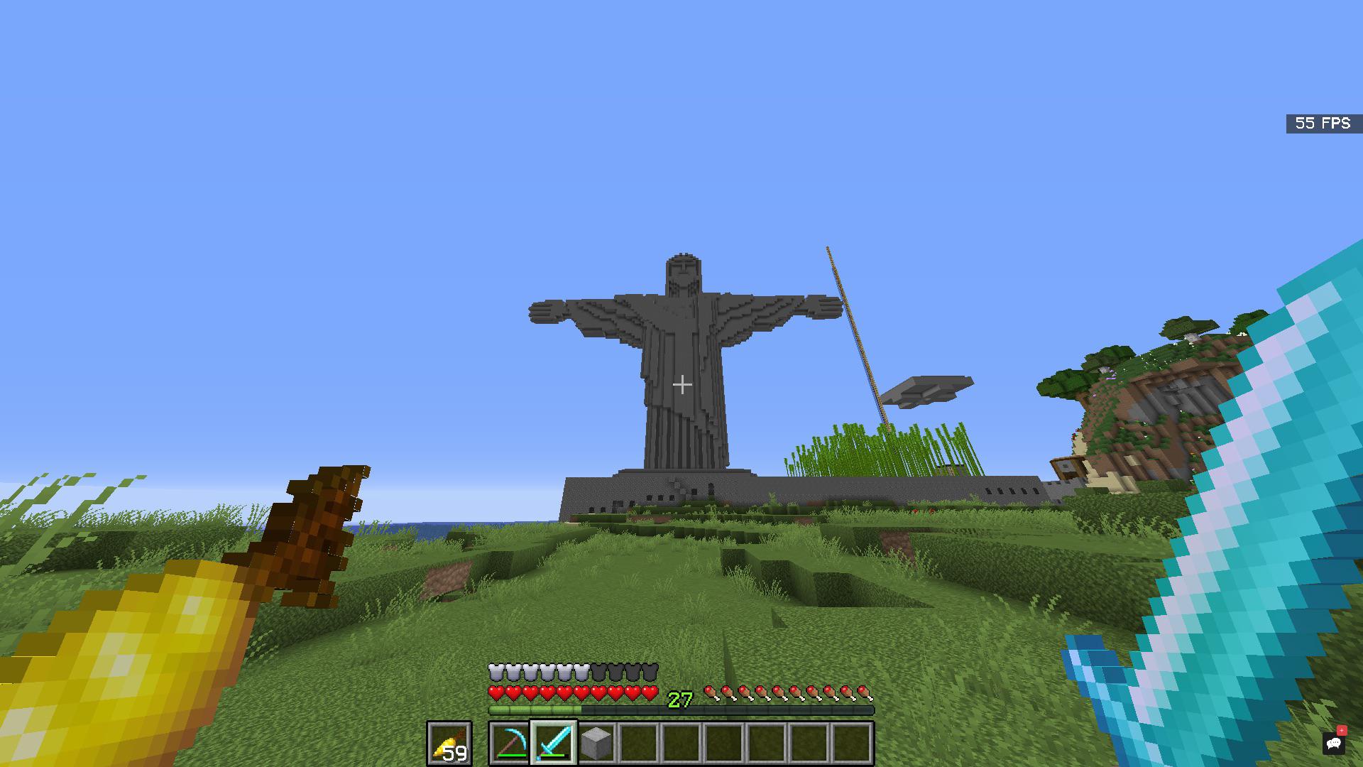 My school has a Minecraft server, and my friends and I made a giant
