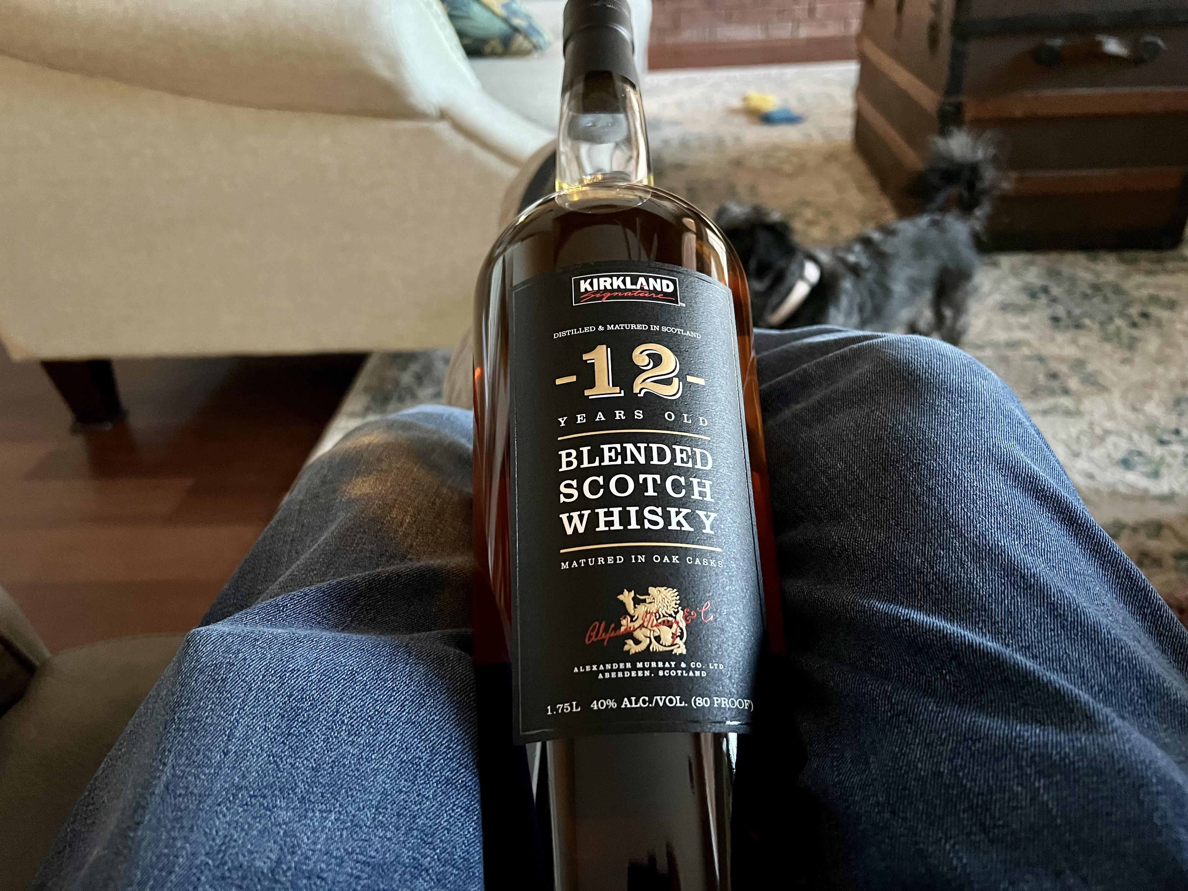 12 yr blended Kirkland Scotch r/whiskey