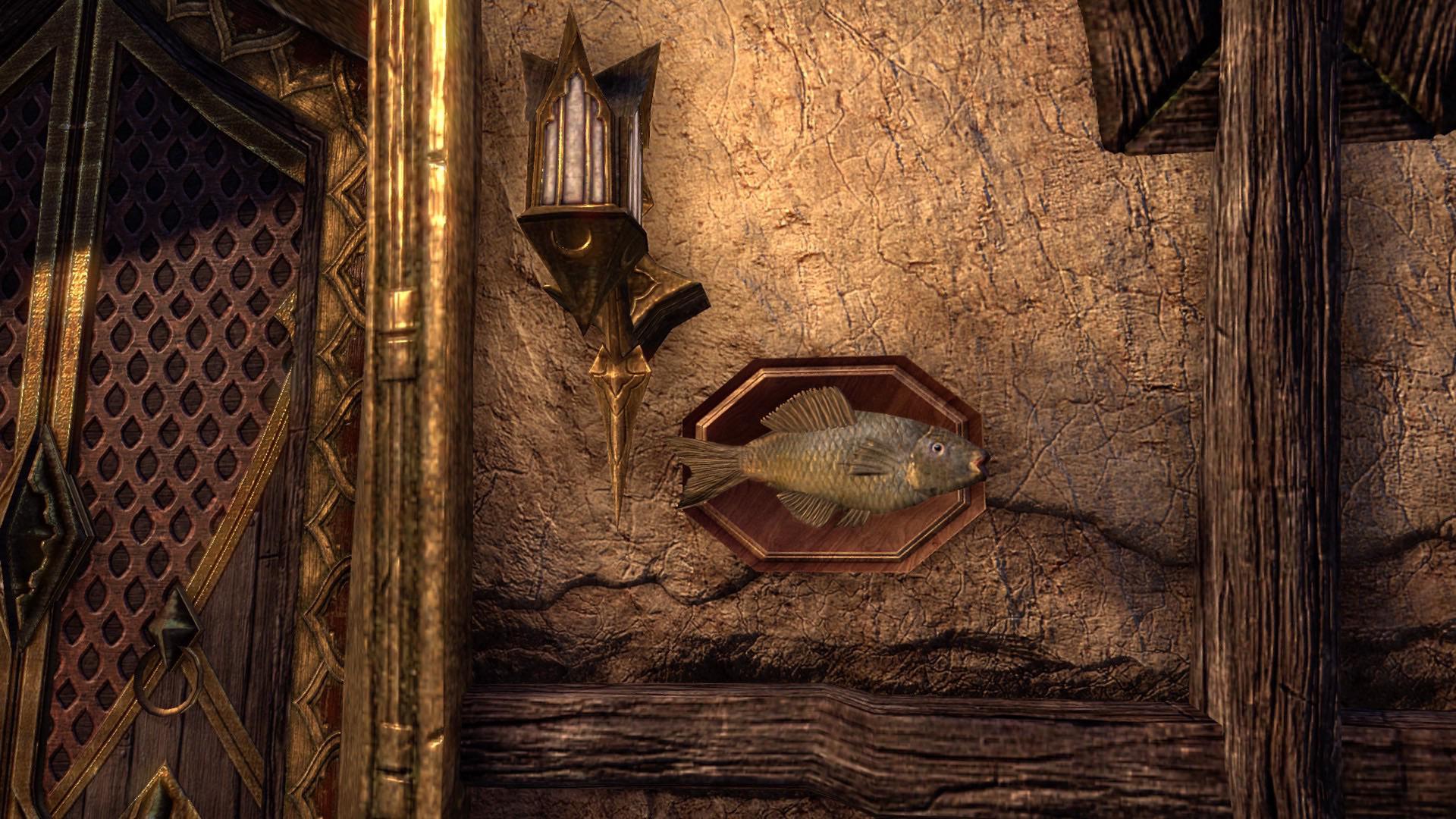 Finally figured out how to use my fish furnishing. Trophy catch on the