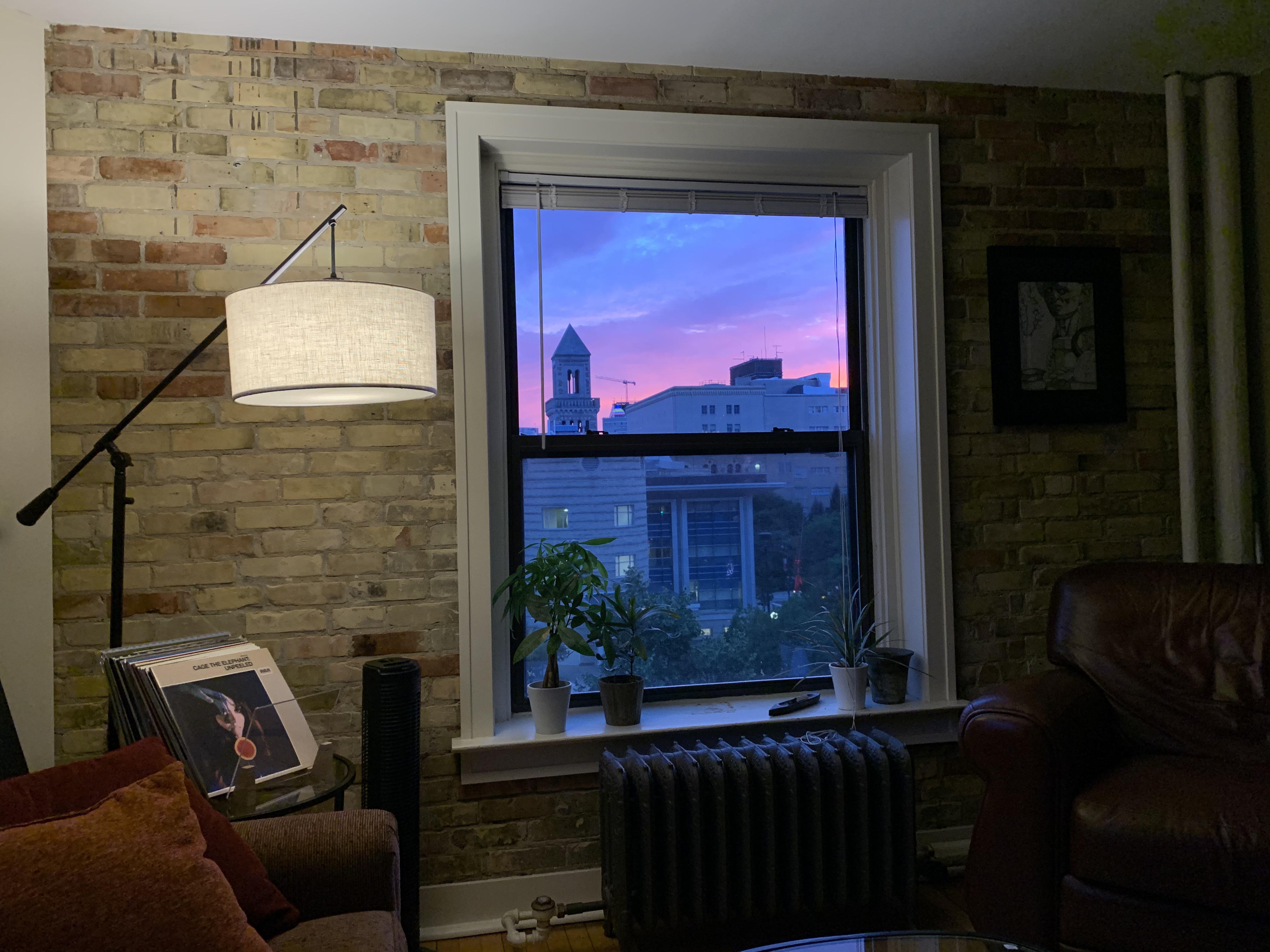 The beautiful sunset from my downtown apartment r/grandrapids