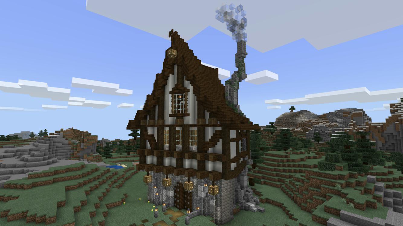 A diagonal house I made r/Minecraftbuilds
