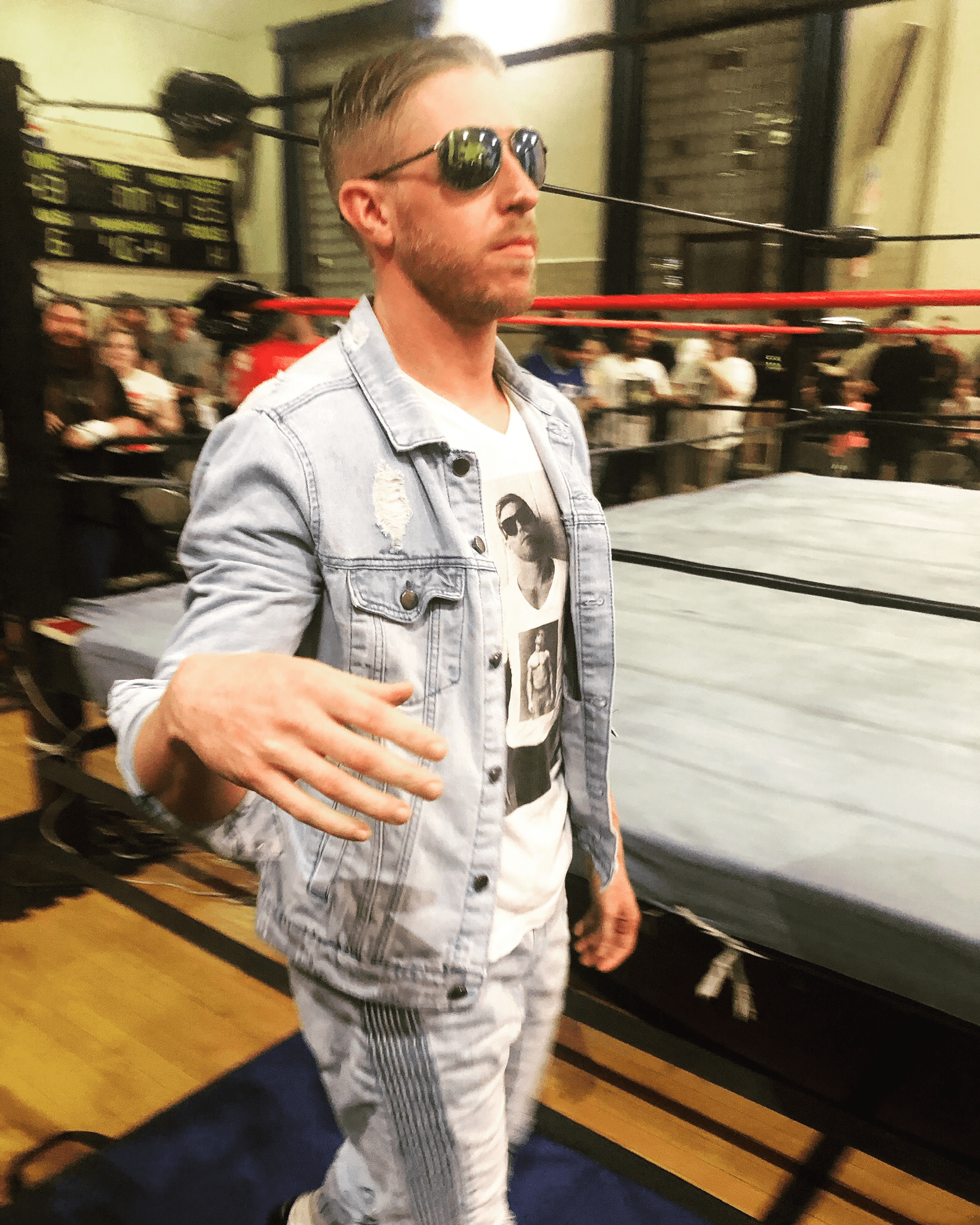 A picture I took of Orange Cassidy about a year ago. Crazy how popular he’s Insanely