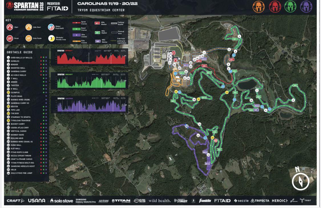 Map2022 North Carolina Tryon Equestrian Center r/spartanrace
